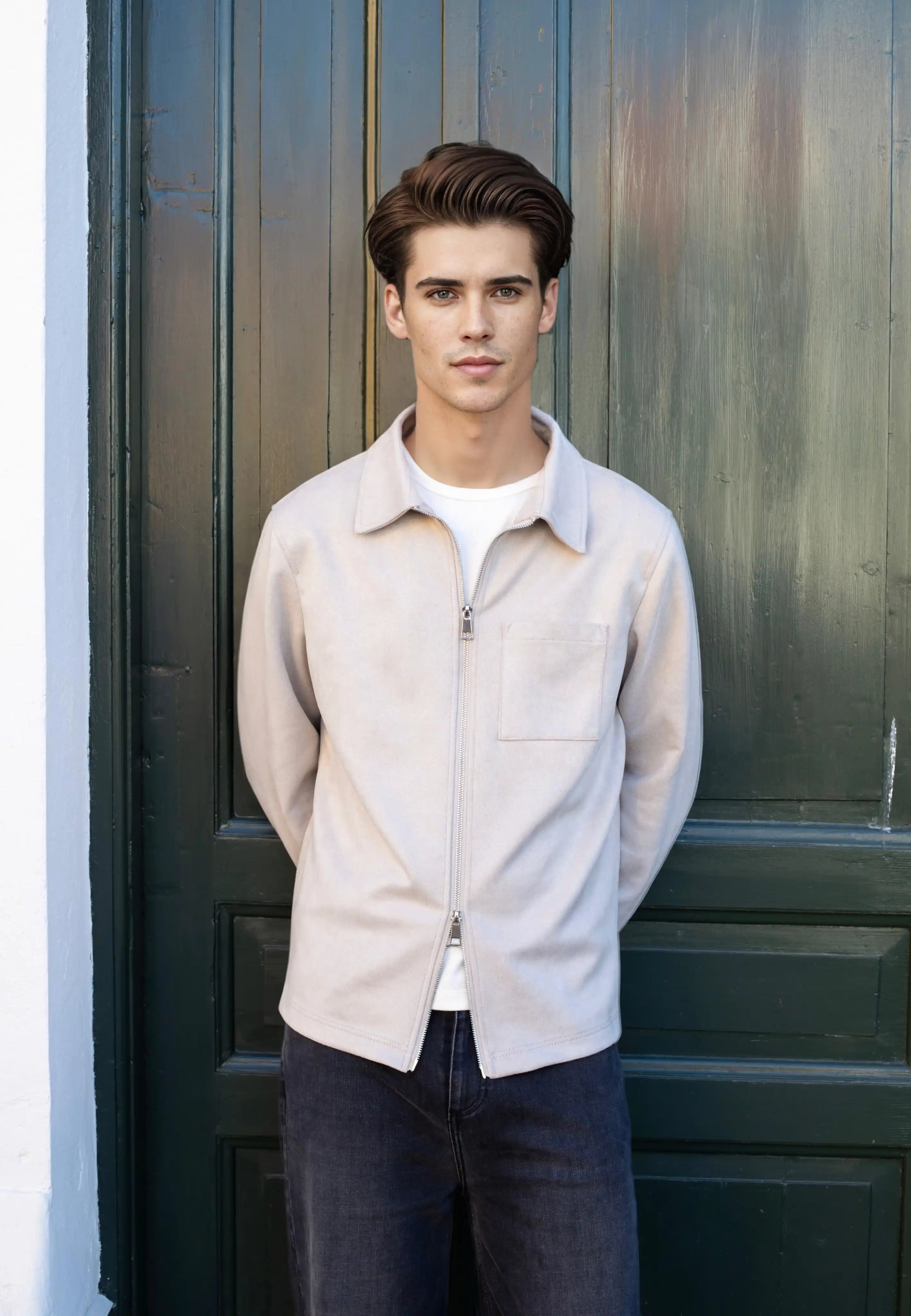 Neo mockaovershirt 2.0 vegan - Ljusbeige