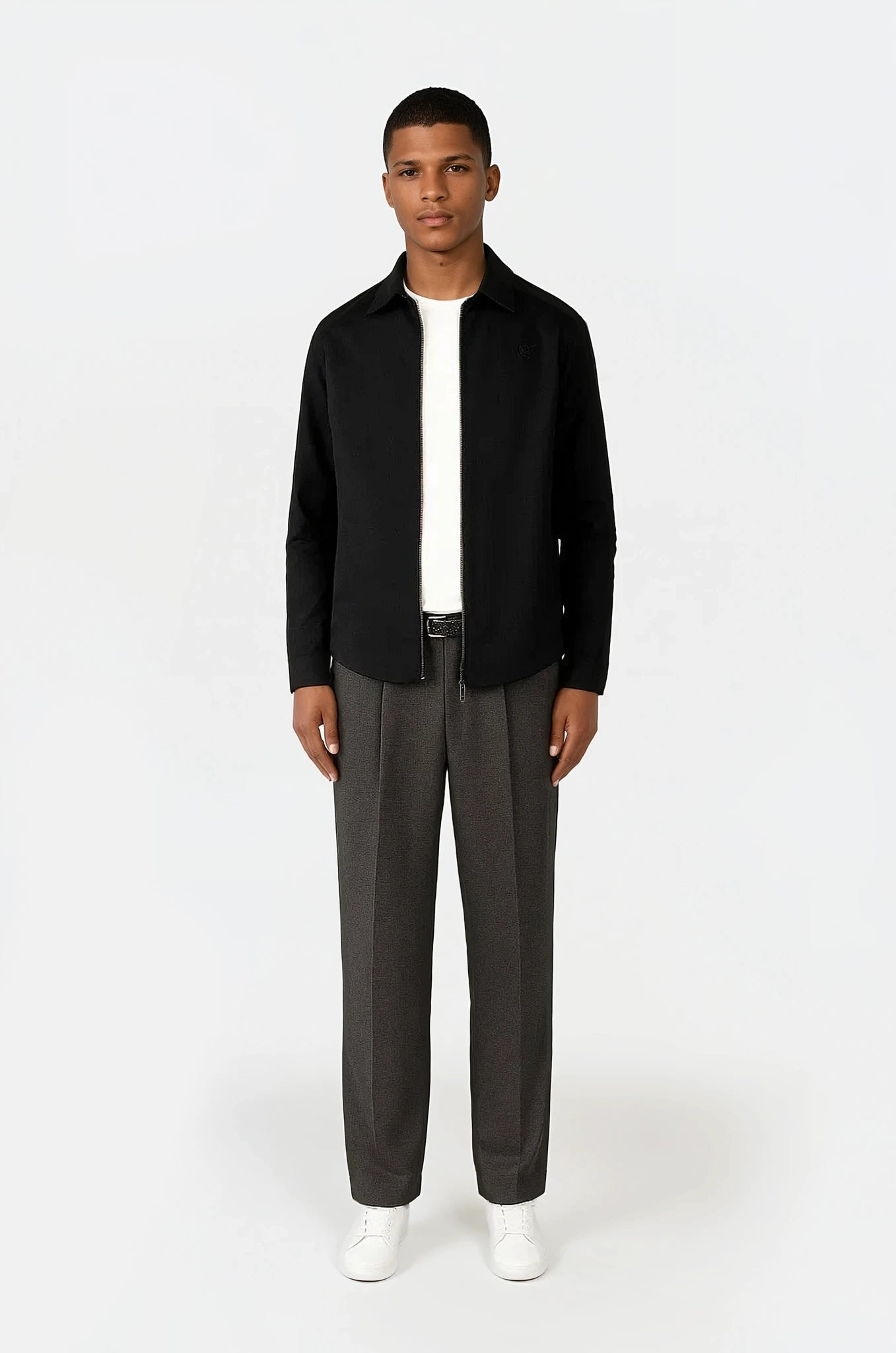 Aden oxford zip - Black