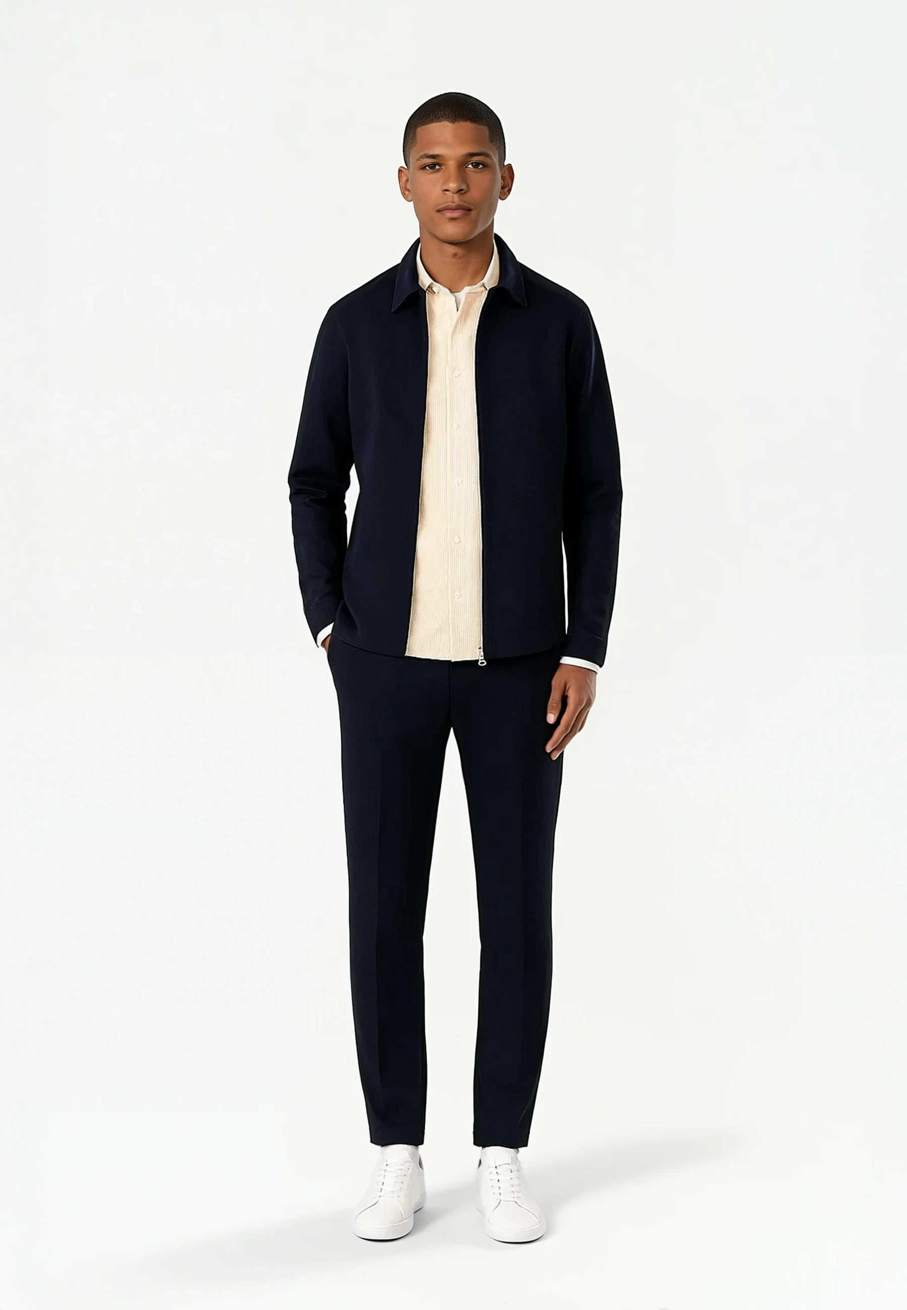 Aden superior stretch overshirt - Navy