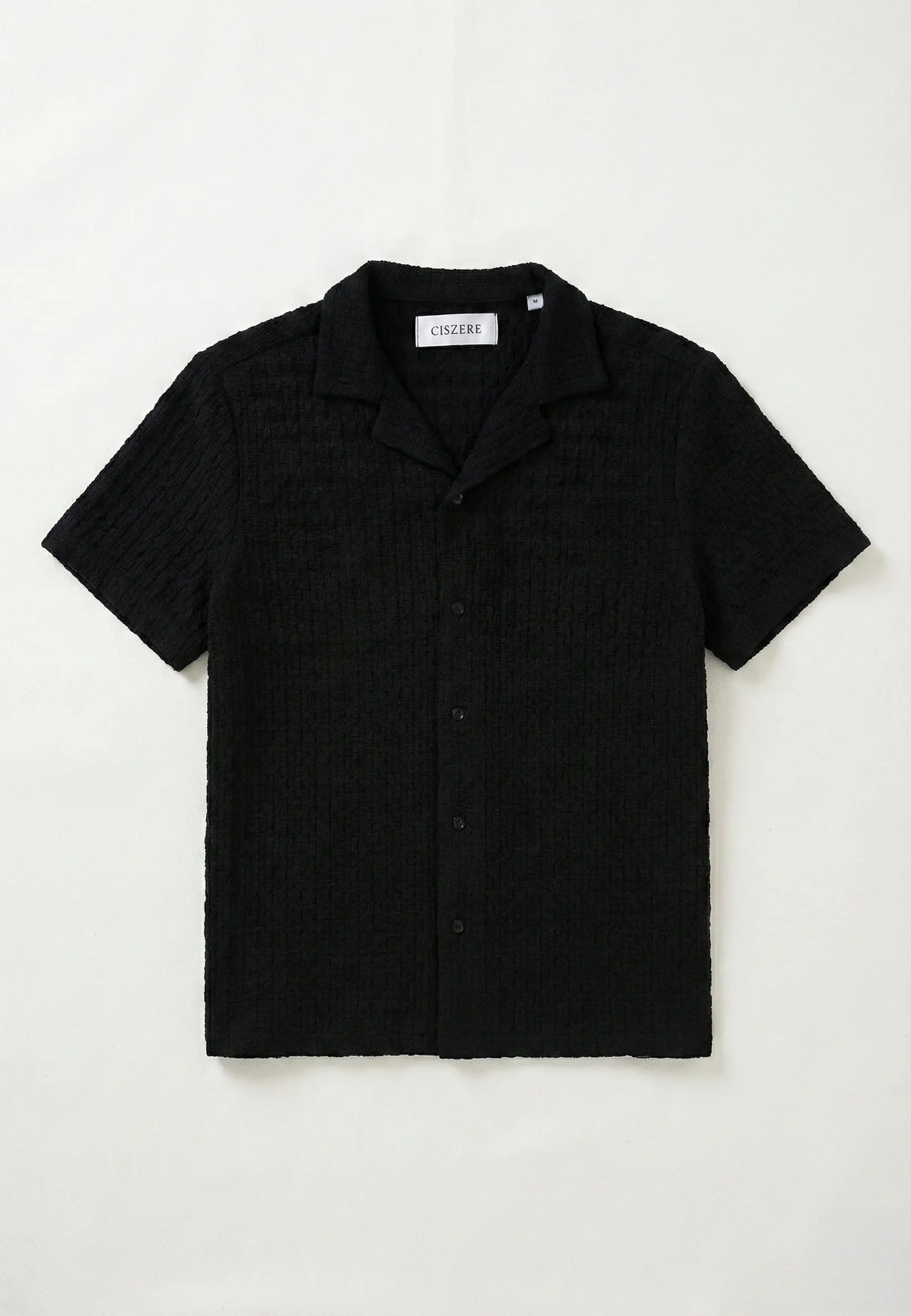 Ashen structured shirt - Black