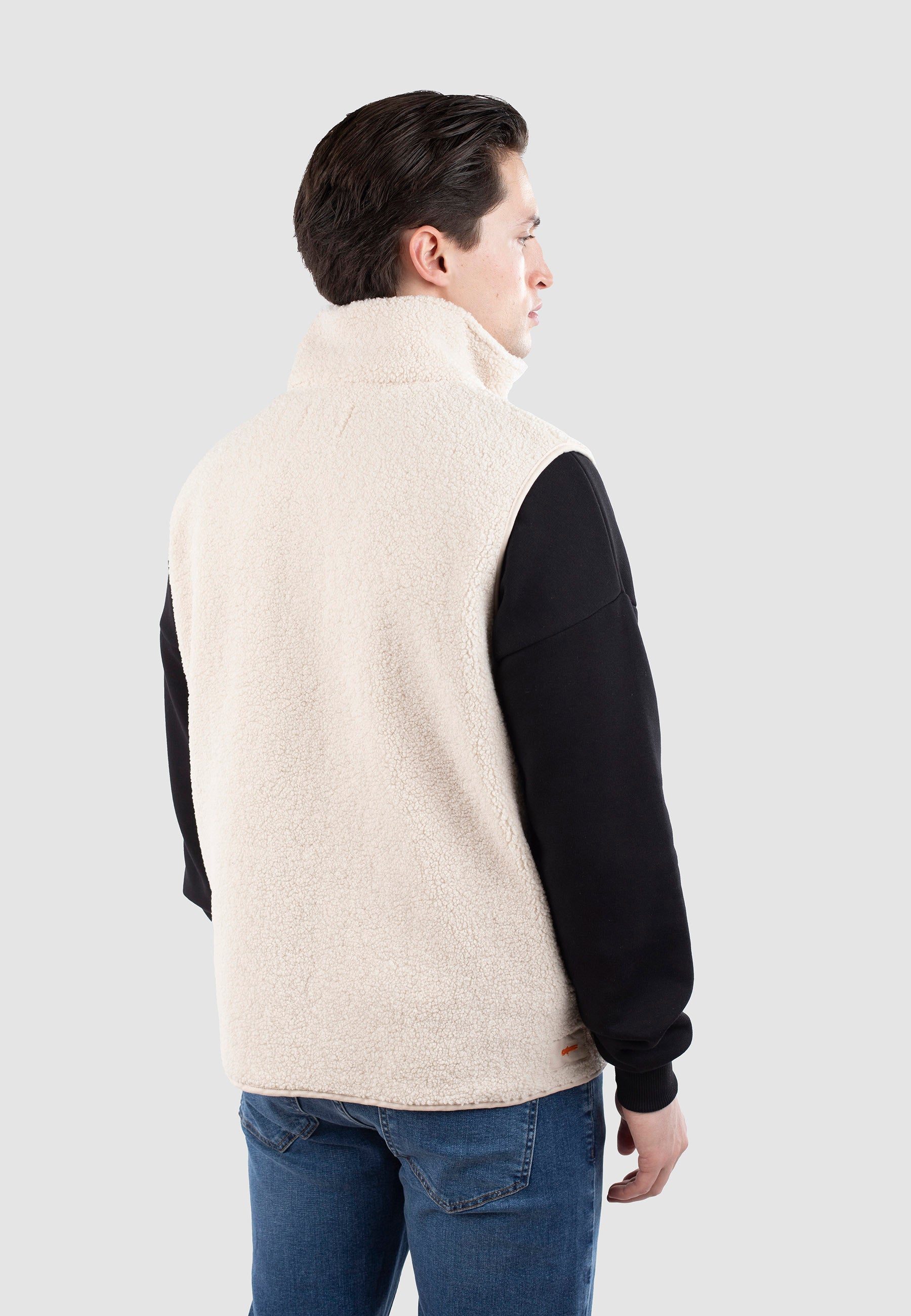 Remy pile vest - Light beige