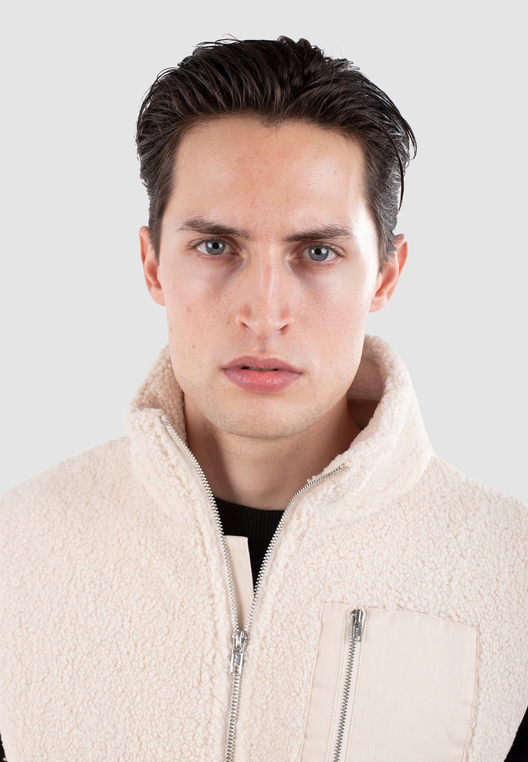 Remy pile vest - Light beige