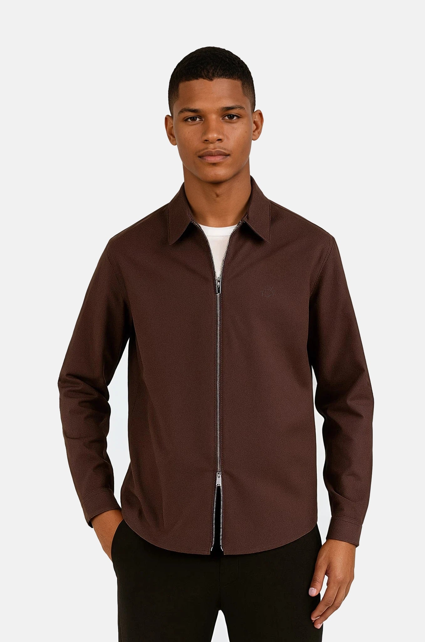 Aden oxford zip - Dark Brown