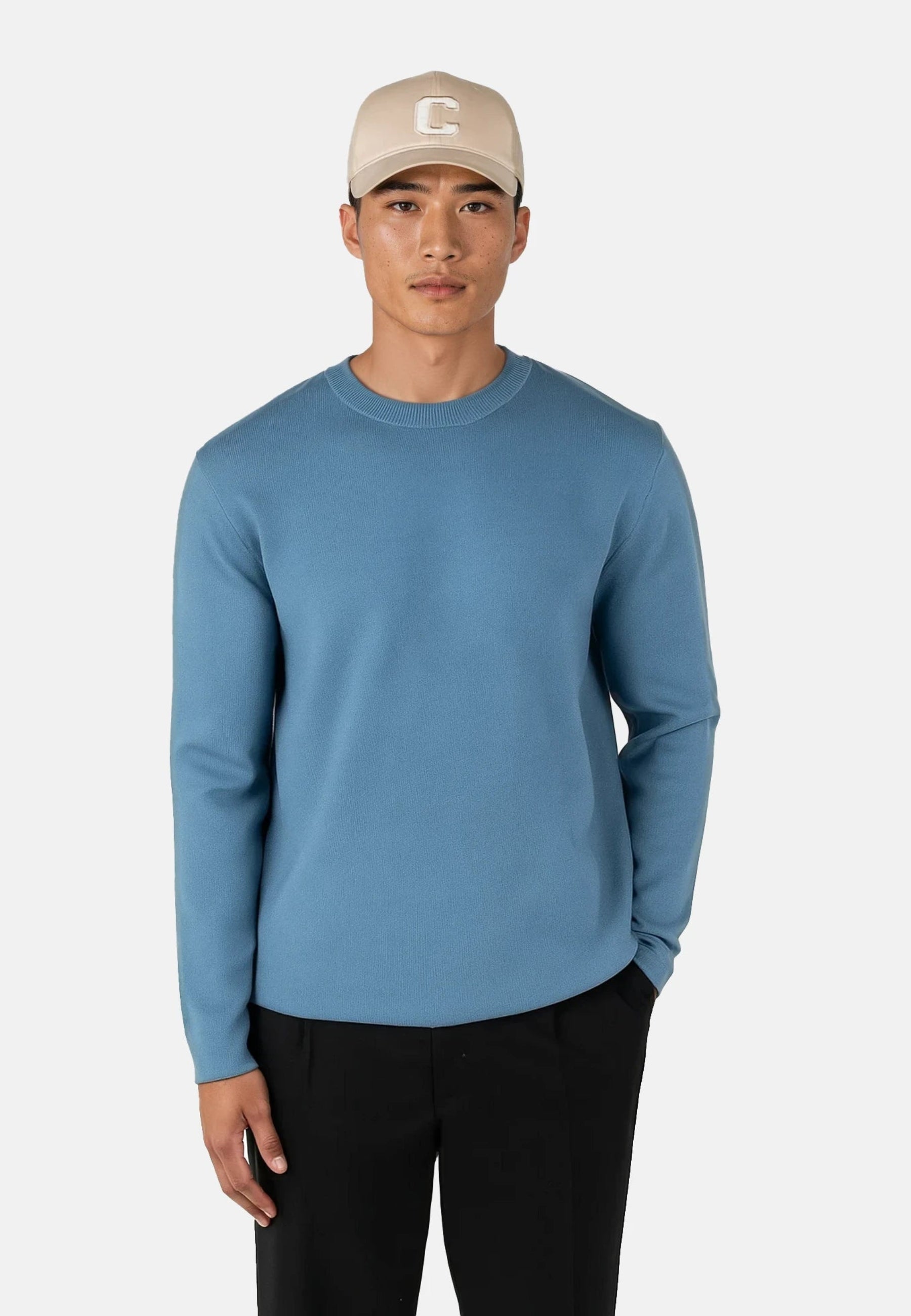 Clark knitted crewneck - Blue