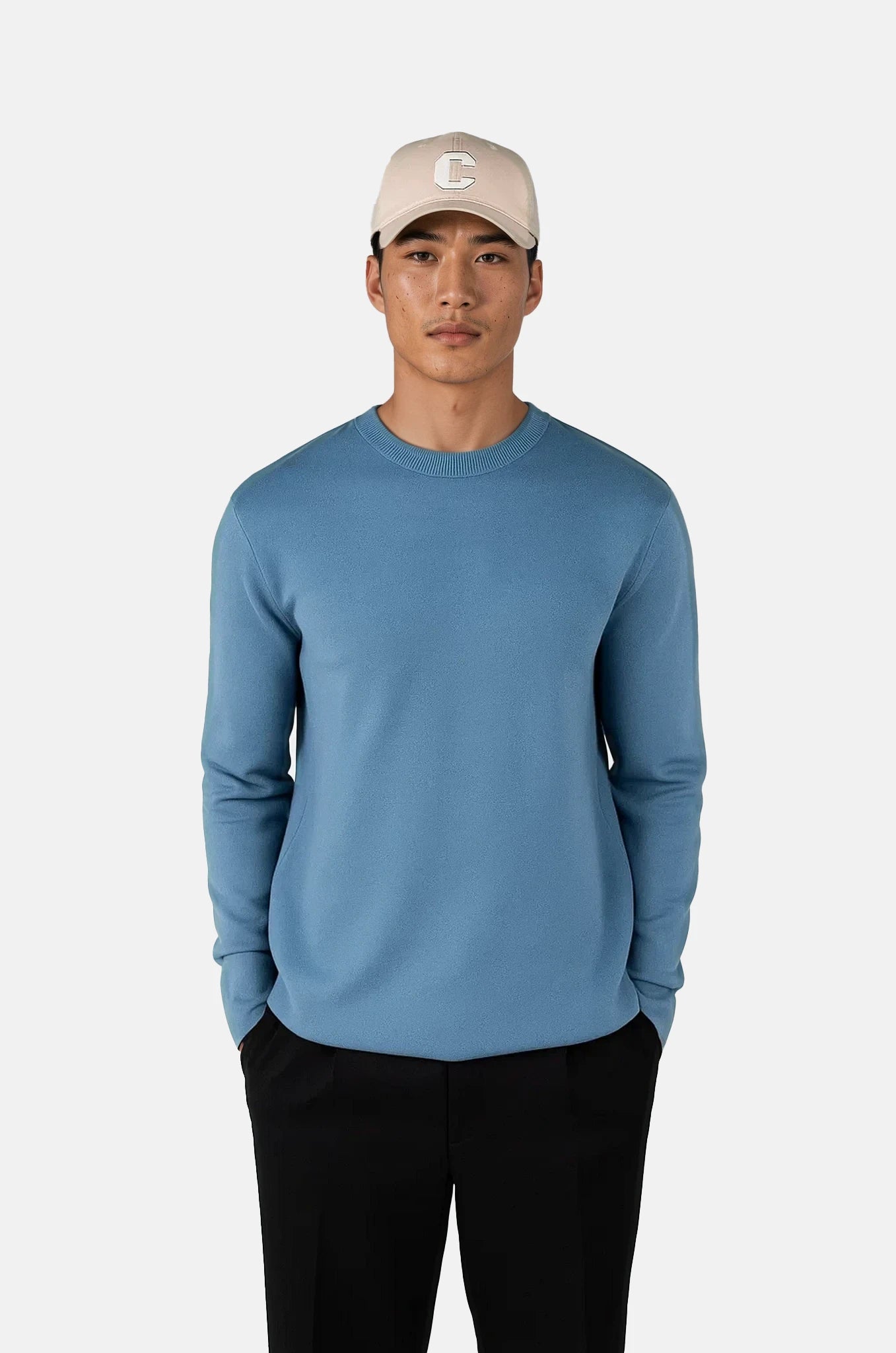 Clark knitted crewneck - Blue