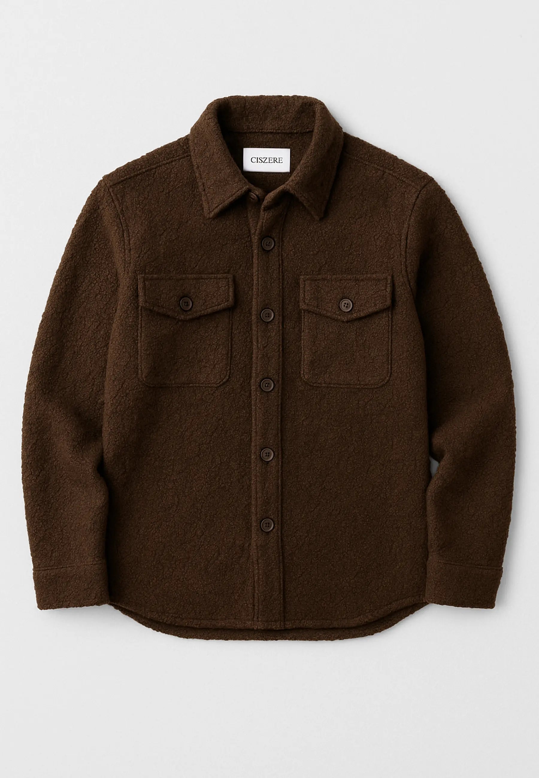 Dani Boucle overshirt - Brun