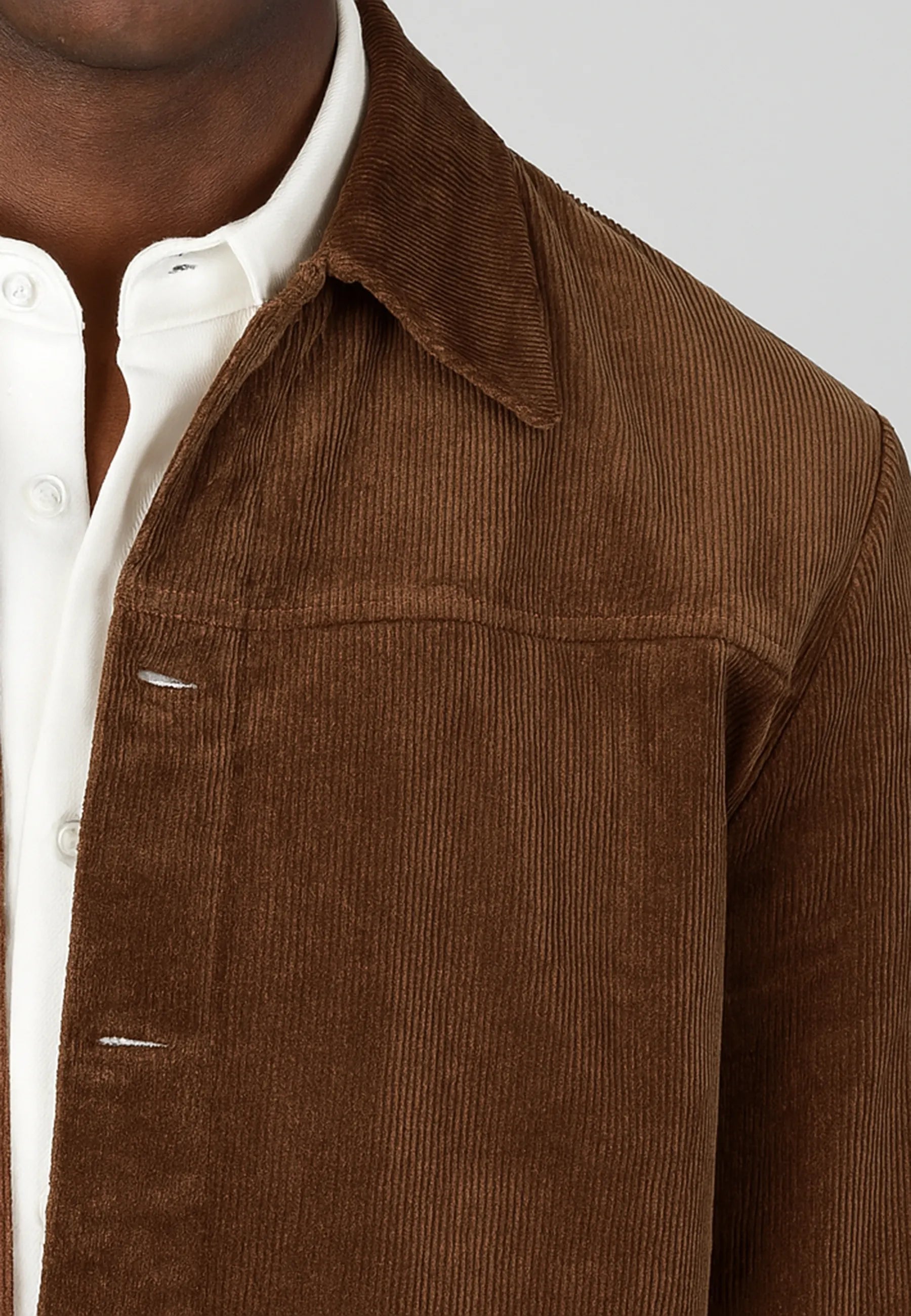 Dylan cord overshirt 3.0 - Brown