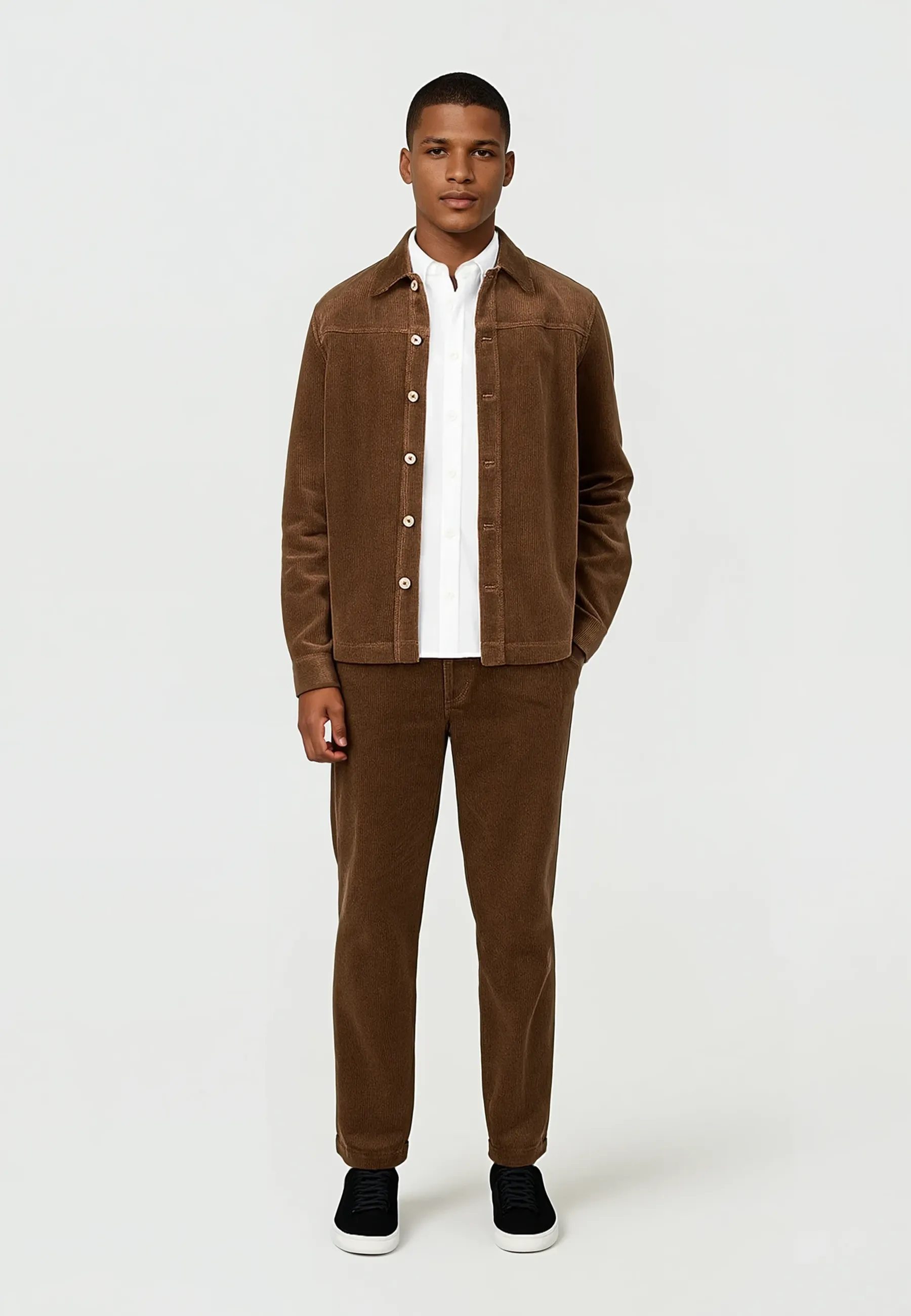Dylan cord overshirt 3.0 - Brown