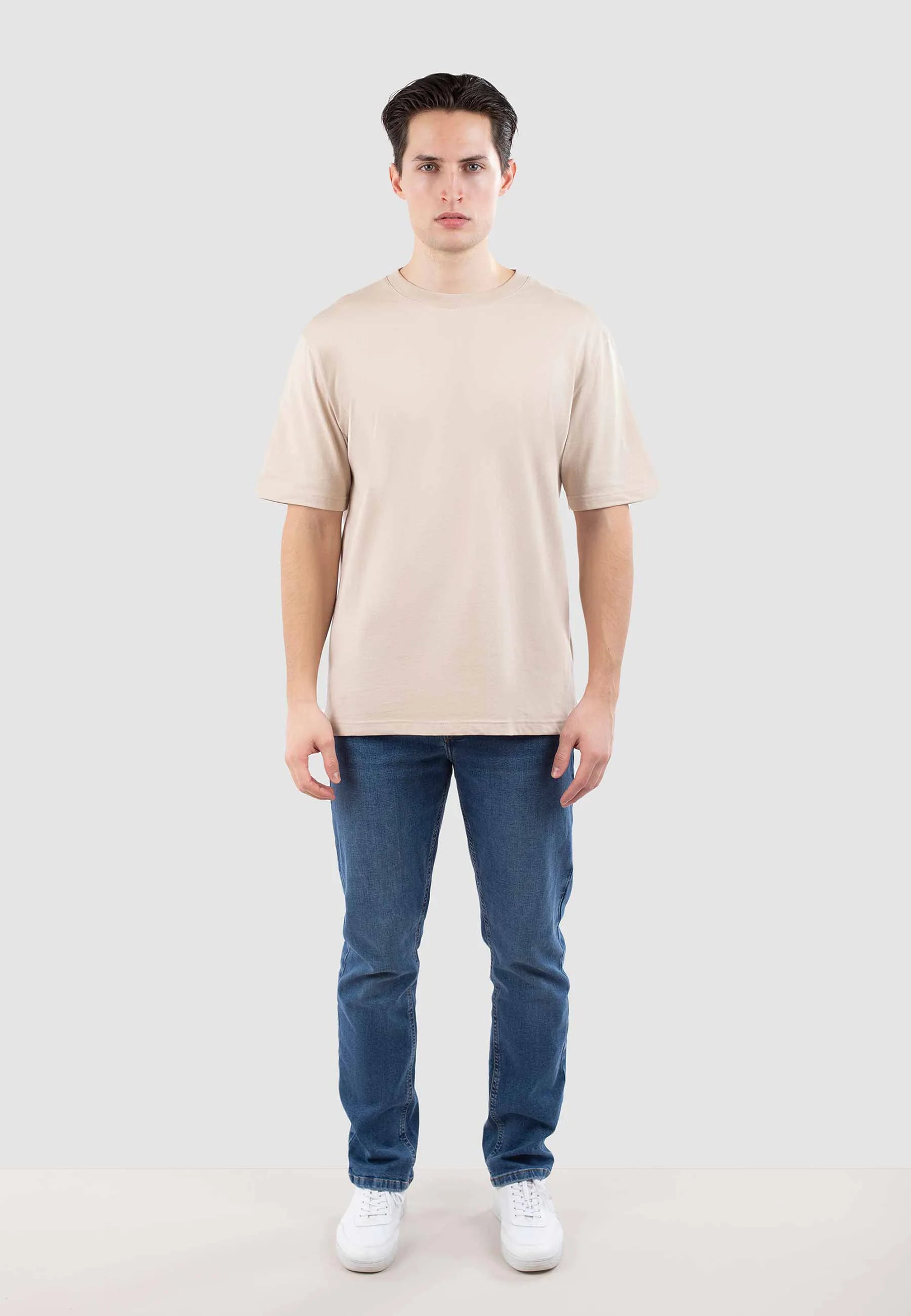 Mico high collar tshirt - Mojave beige