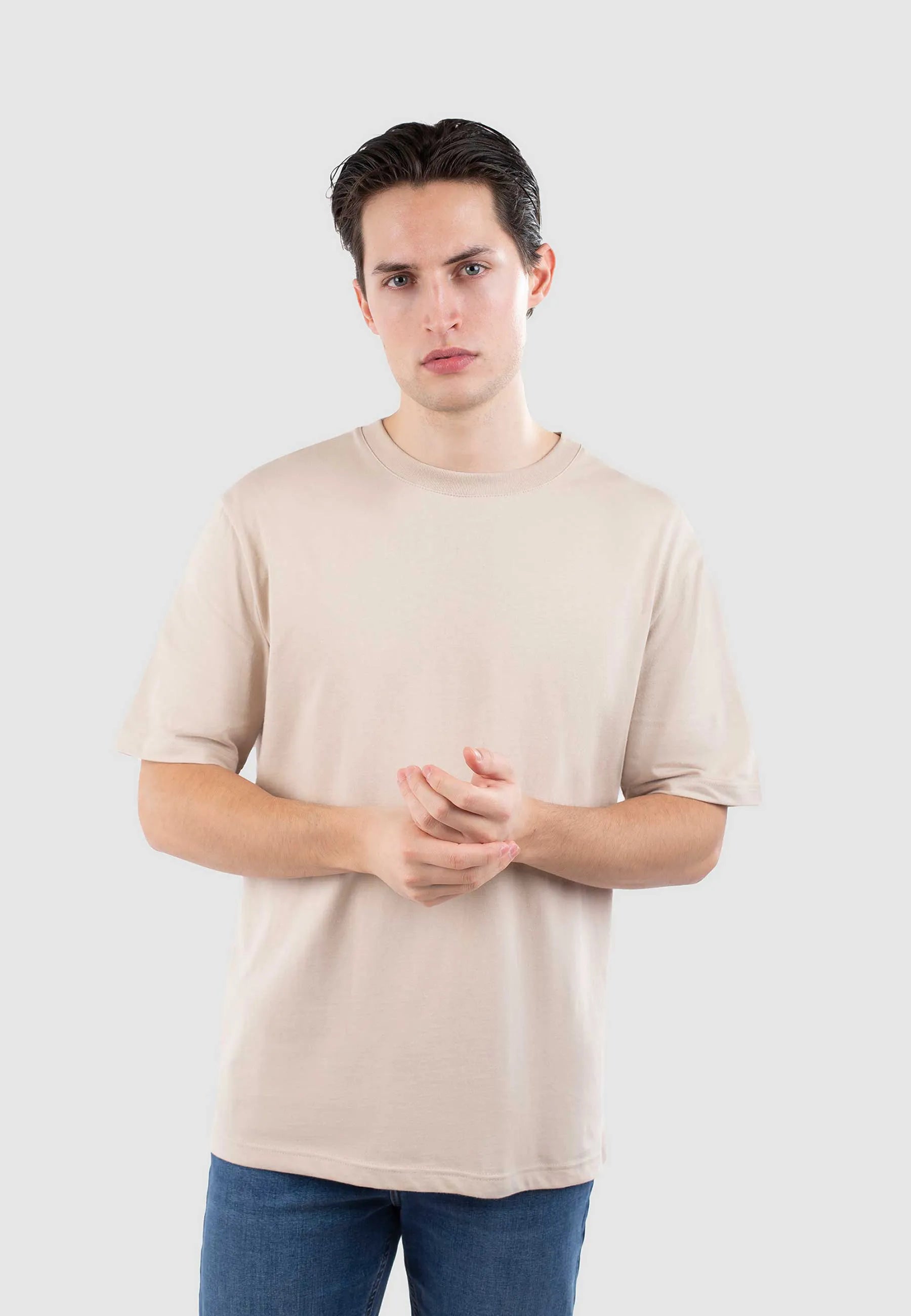 Mico high collar t-shirt - Beige