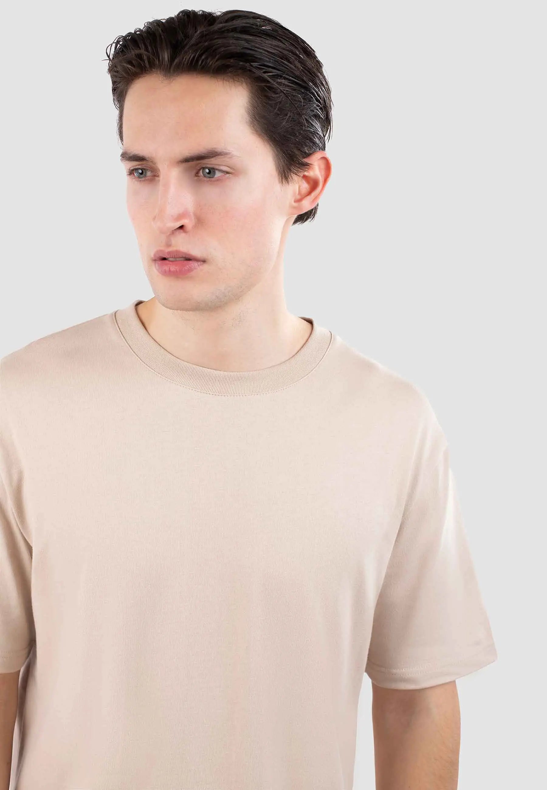 Mico high collar t-shirt - Beige