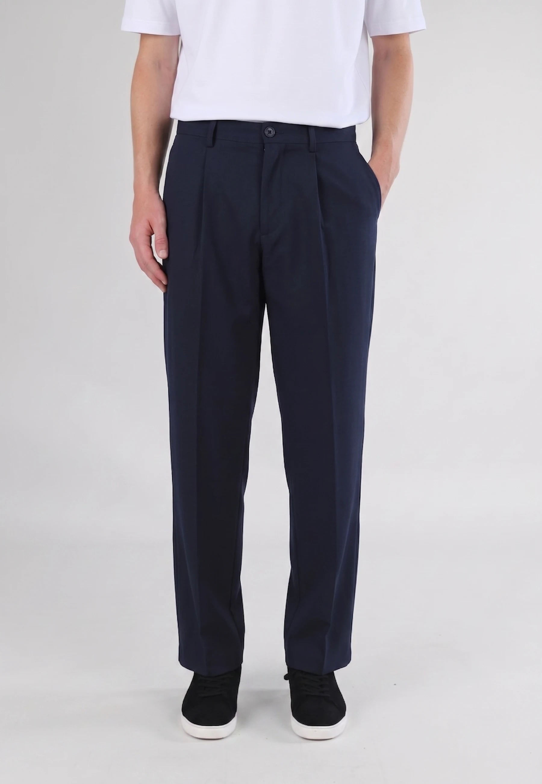 Ethan Heavy Relaxed Fit trousers - Navy