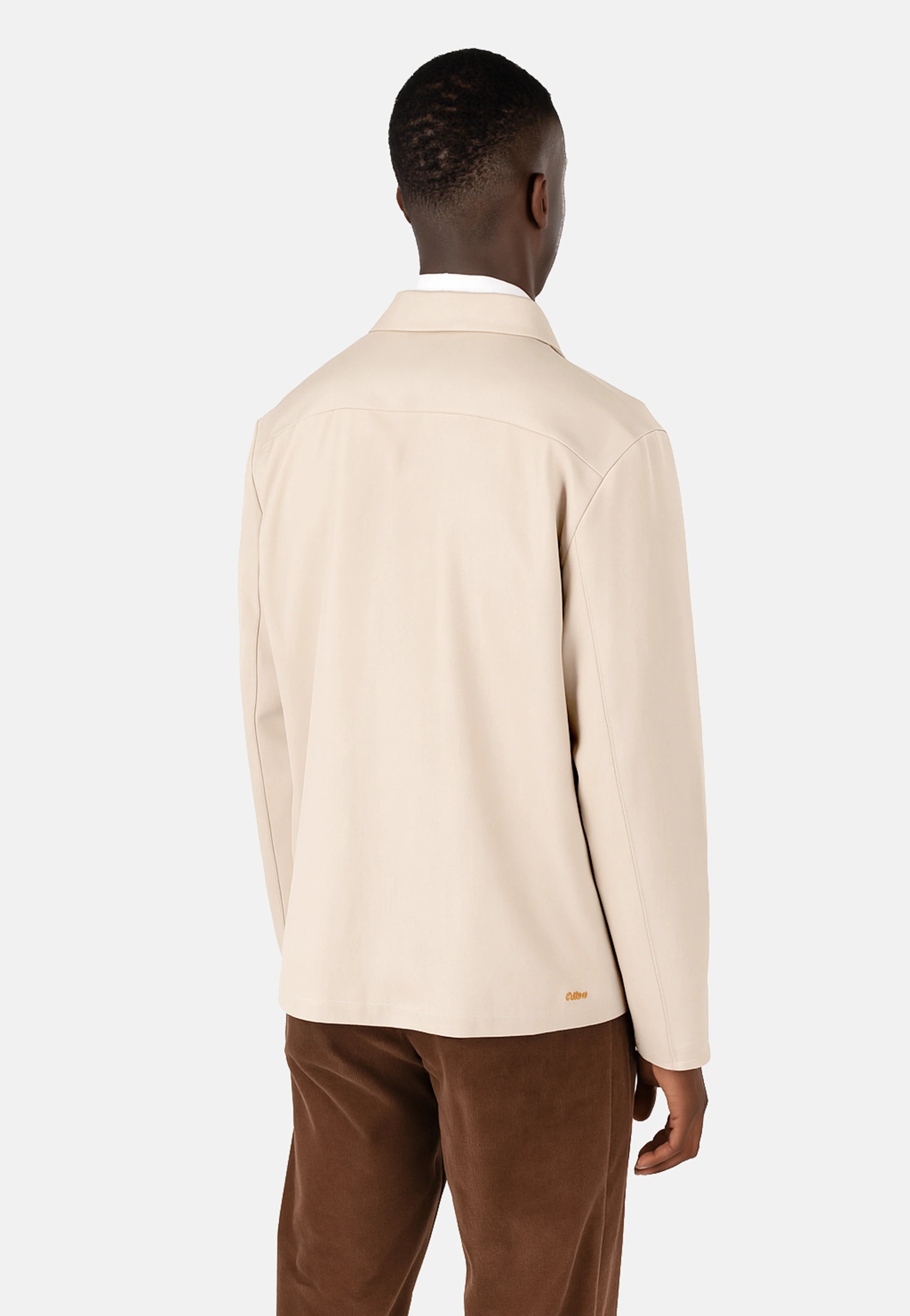 Evander overshirt med dragkedja - Beige