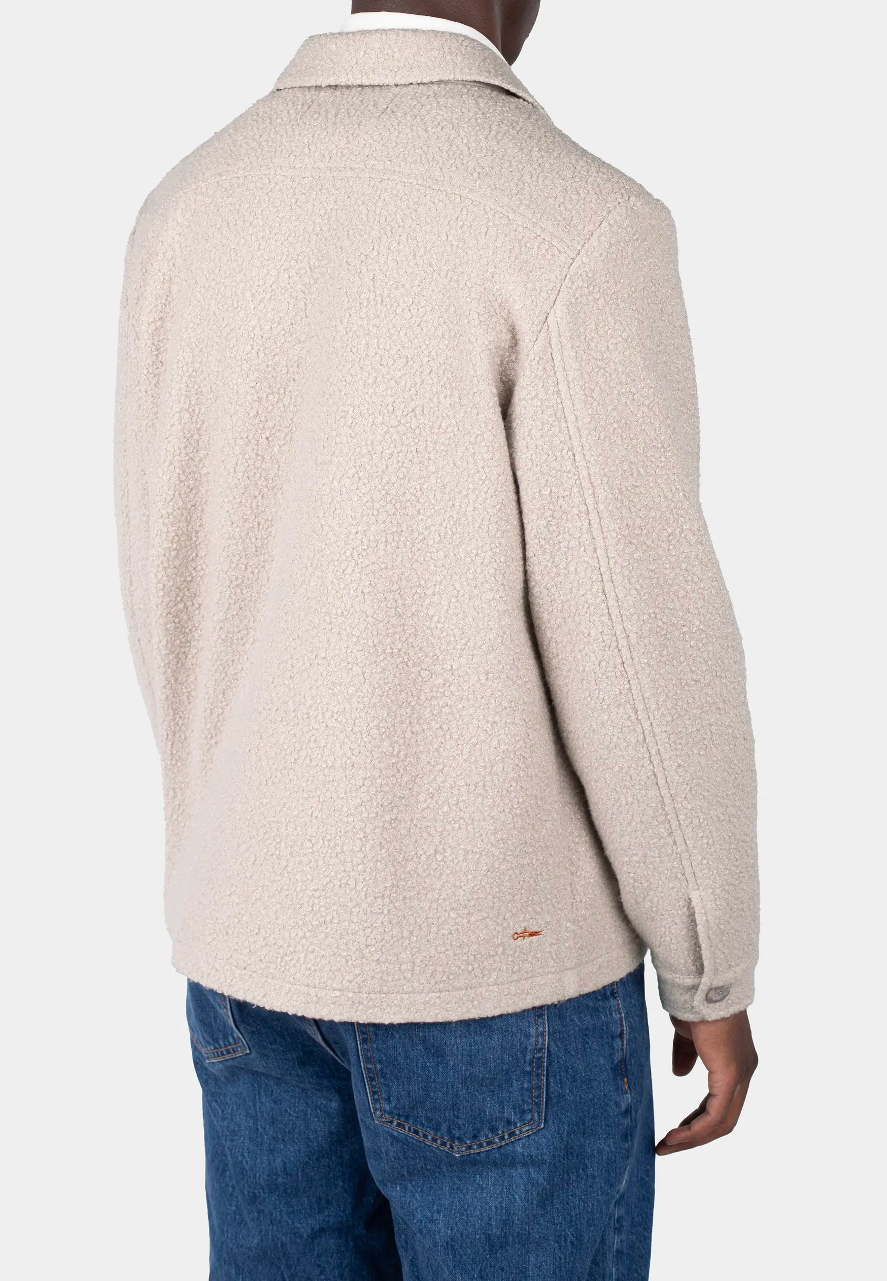 Fred boucle overshirt - Beige