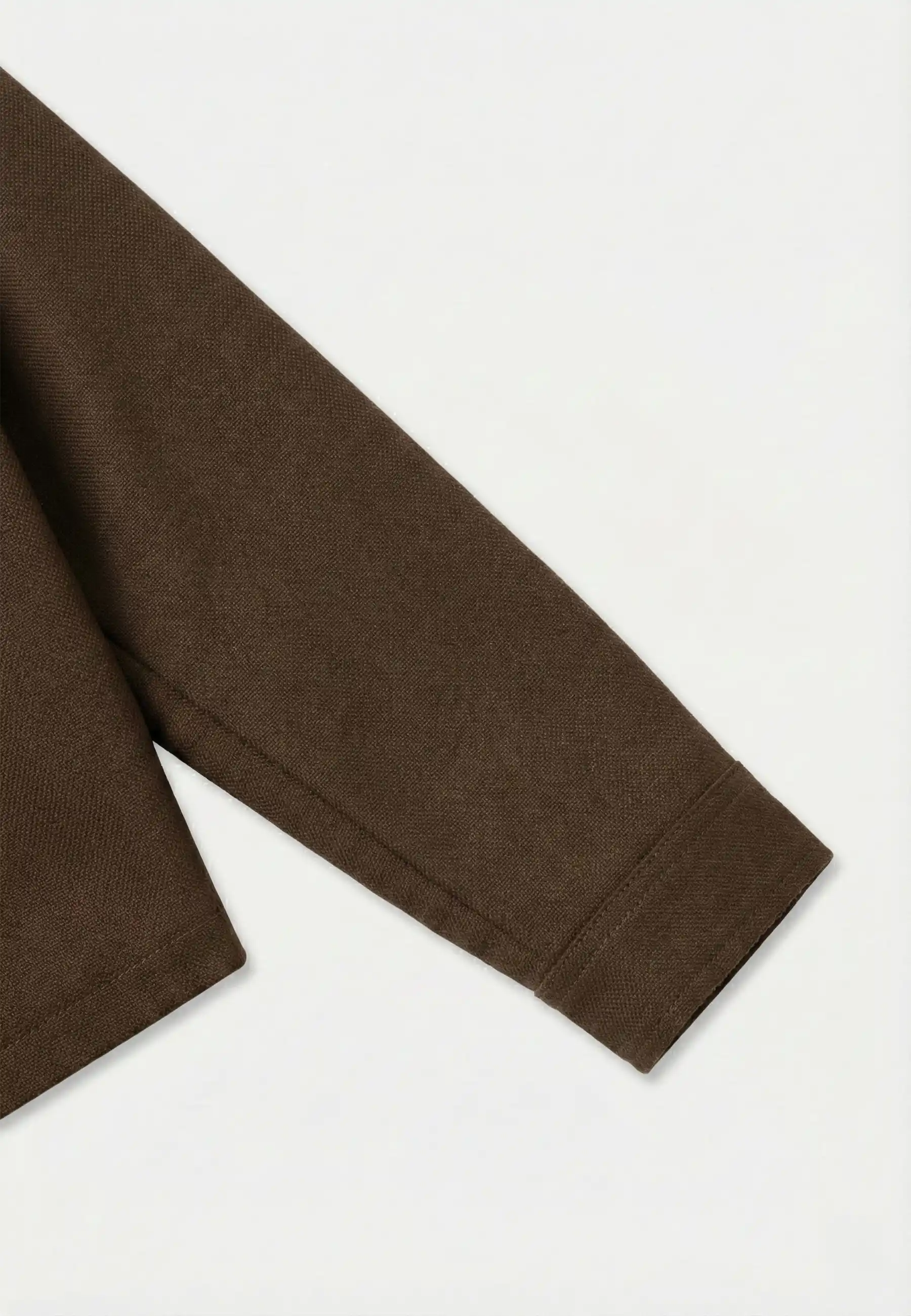 Freddie cropped overshirt - Brown