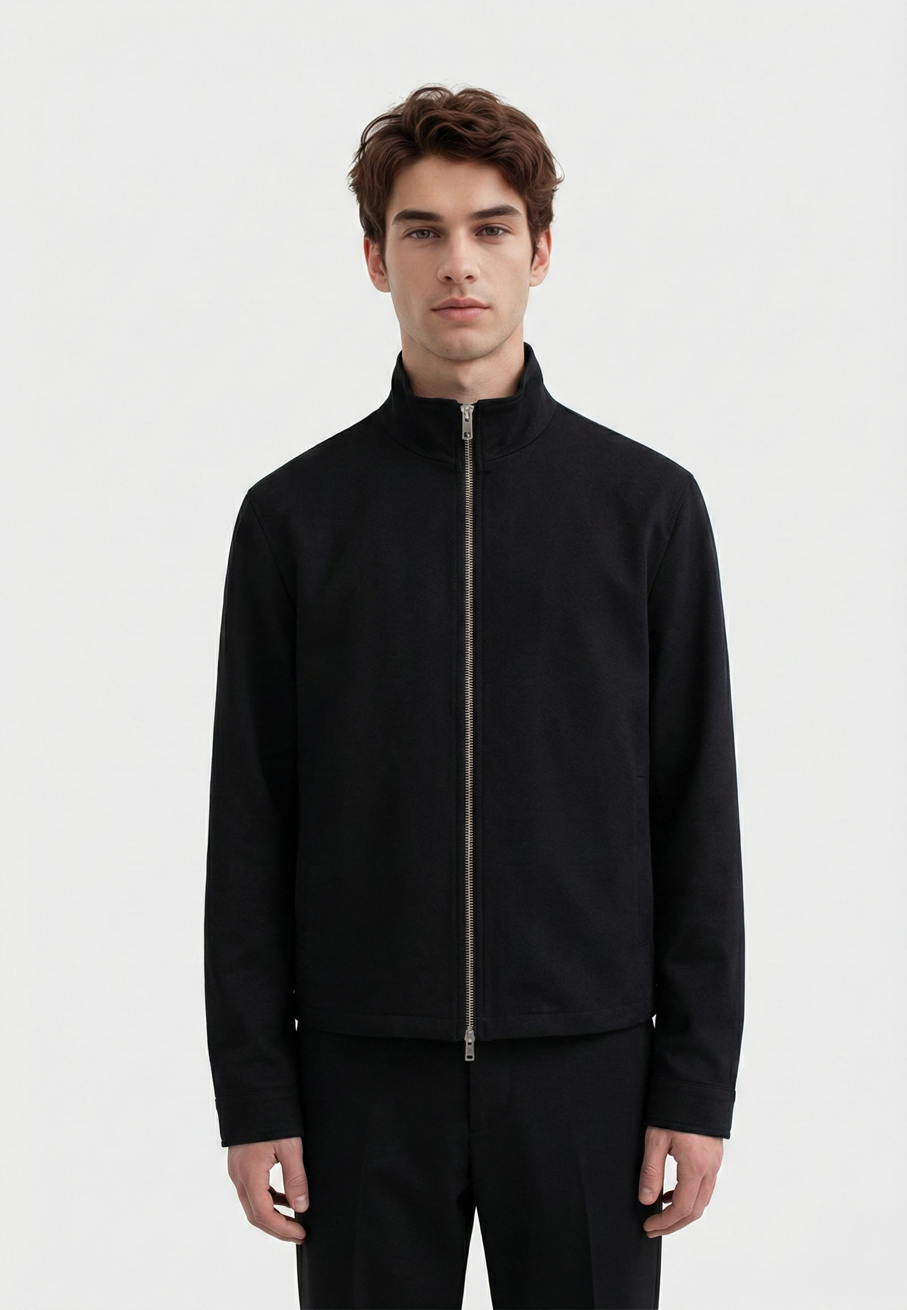 Freddie cropped overshirt - Black