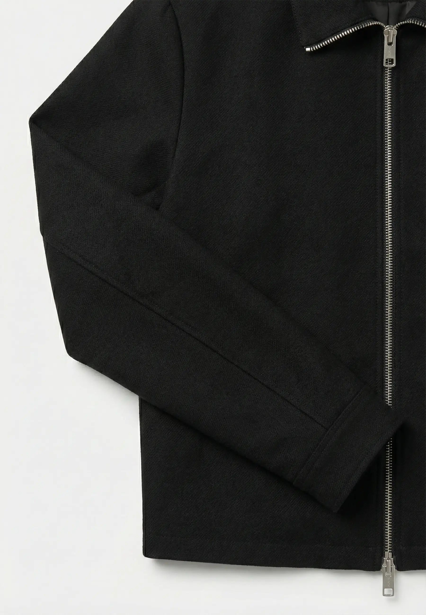 Freddie cropped overshirt - Black