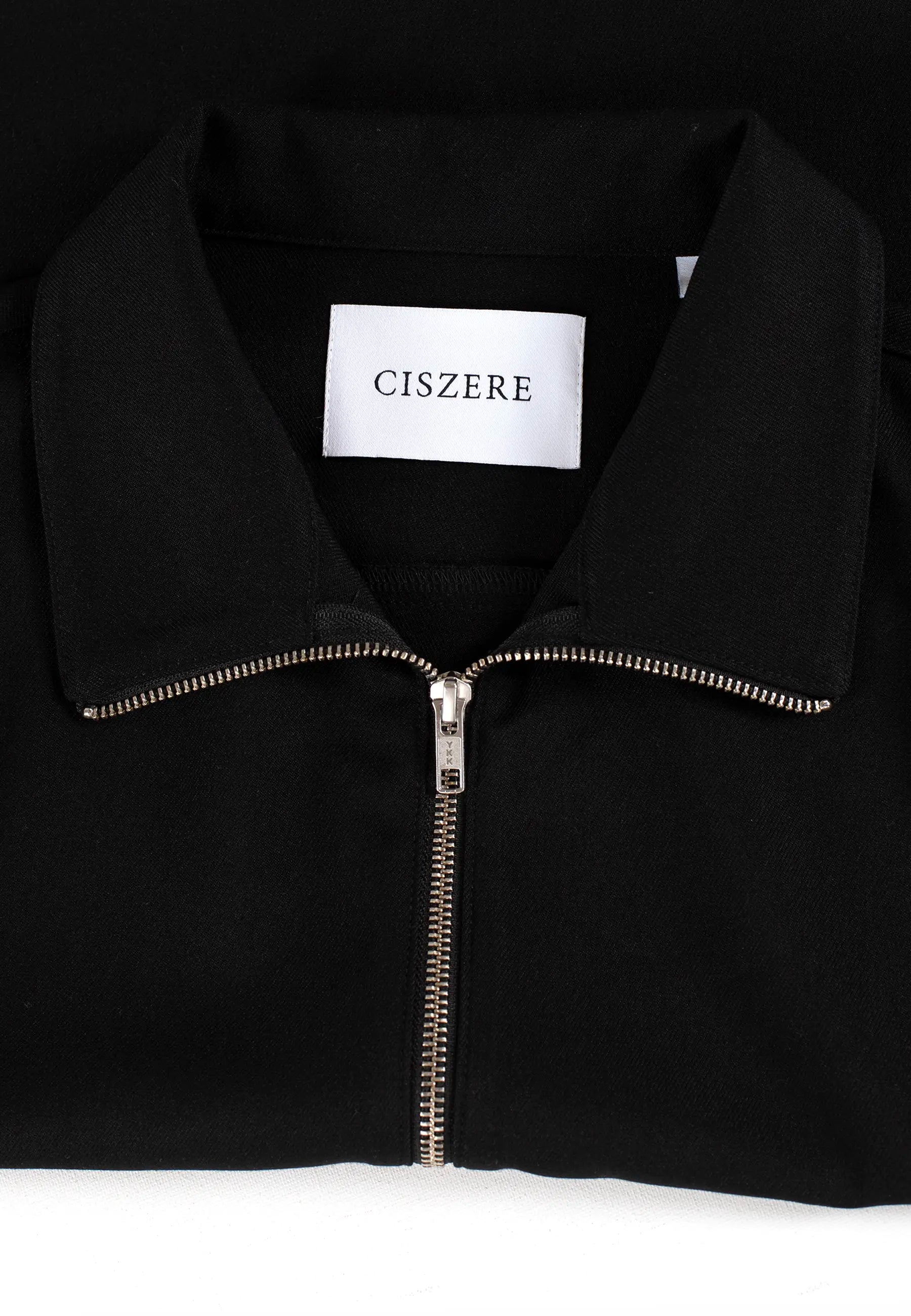 Freddie cropped overshirt - Black