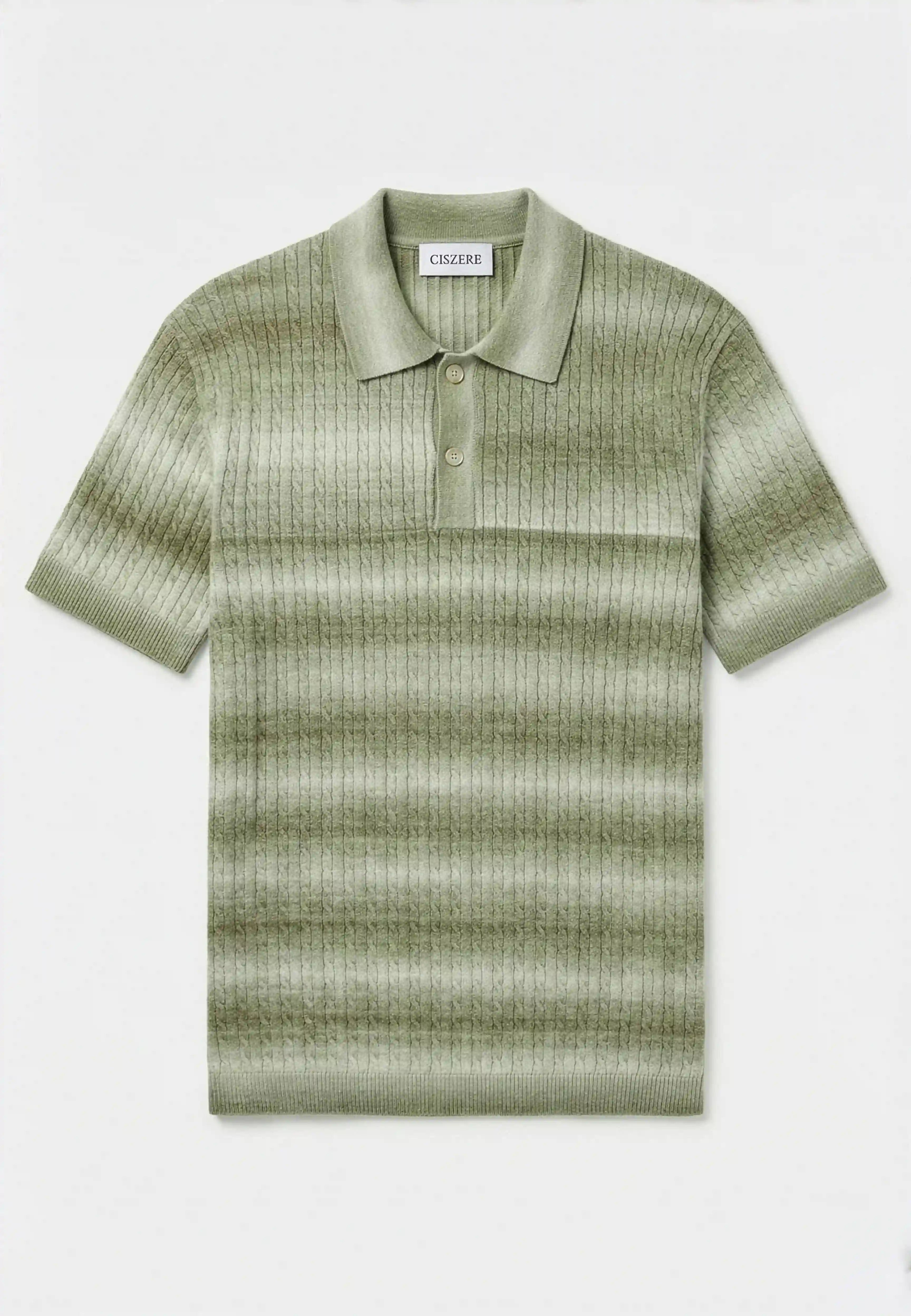 Gabe knitted polo - Green