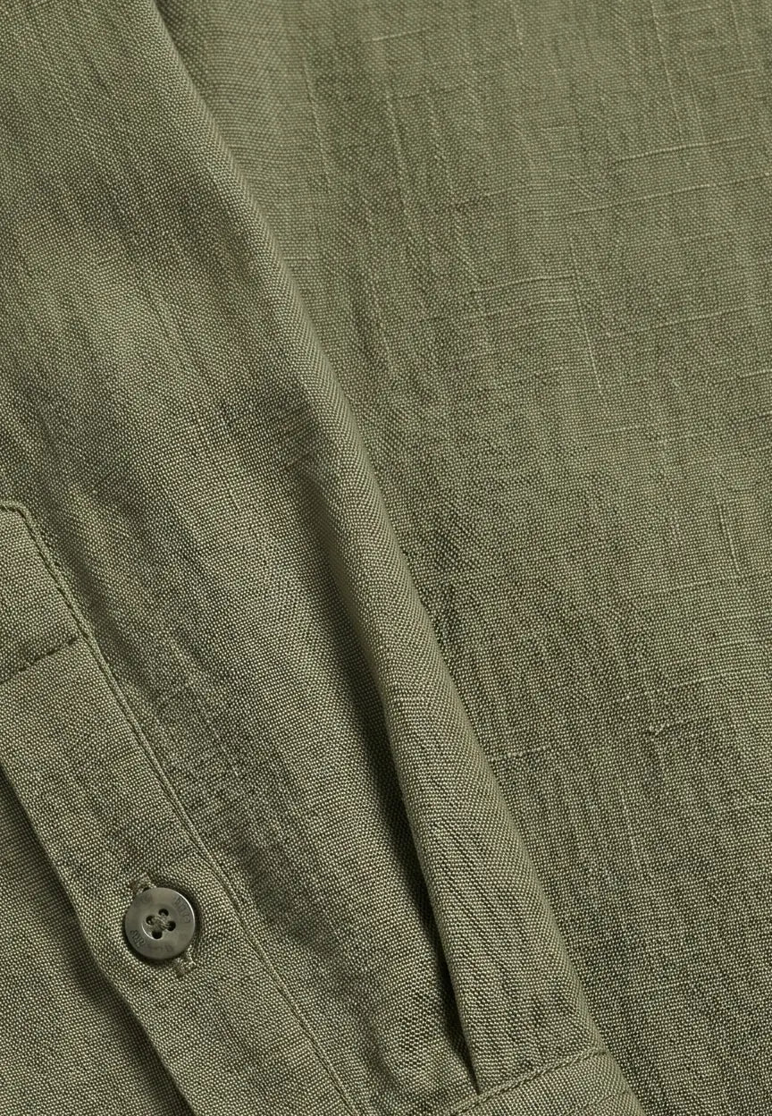 Dani linen overshirt - Sage Green