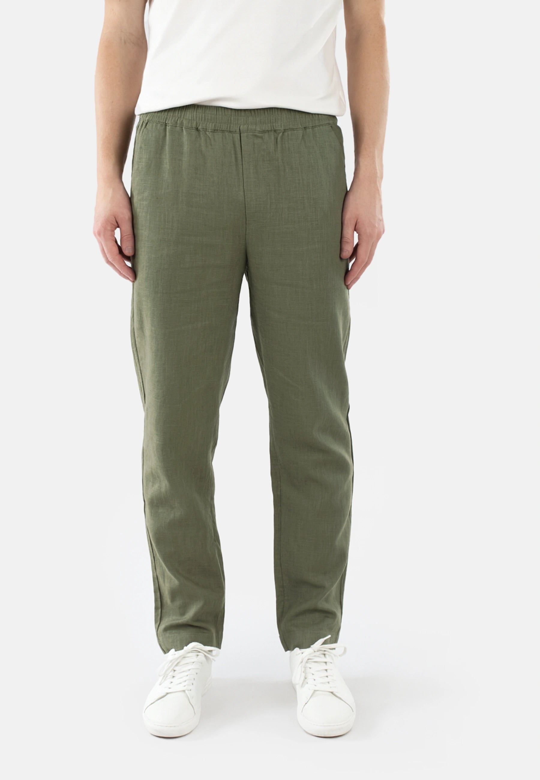 Harlow linen trousers - Light green