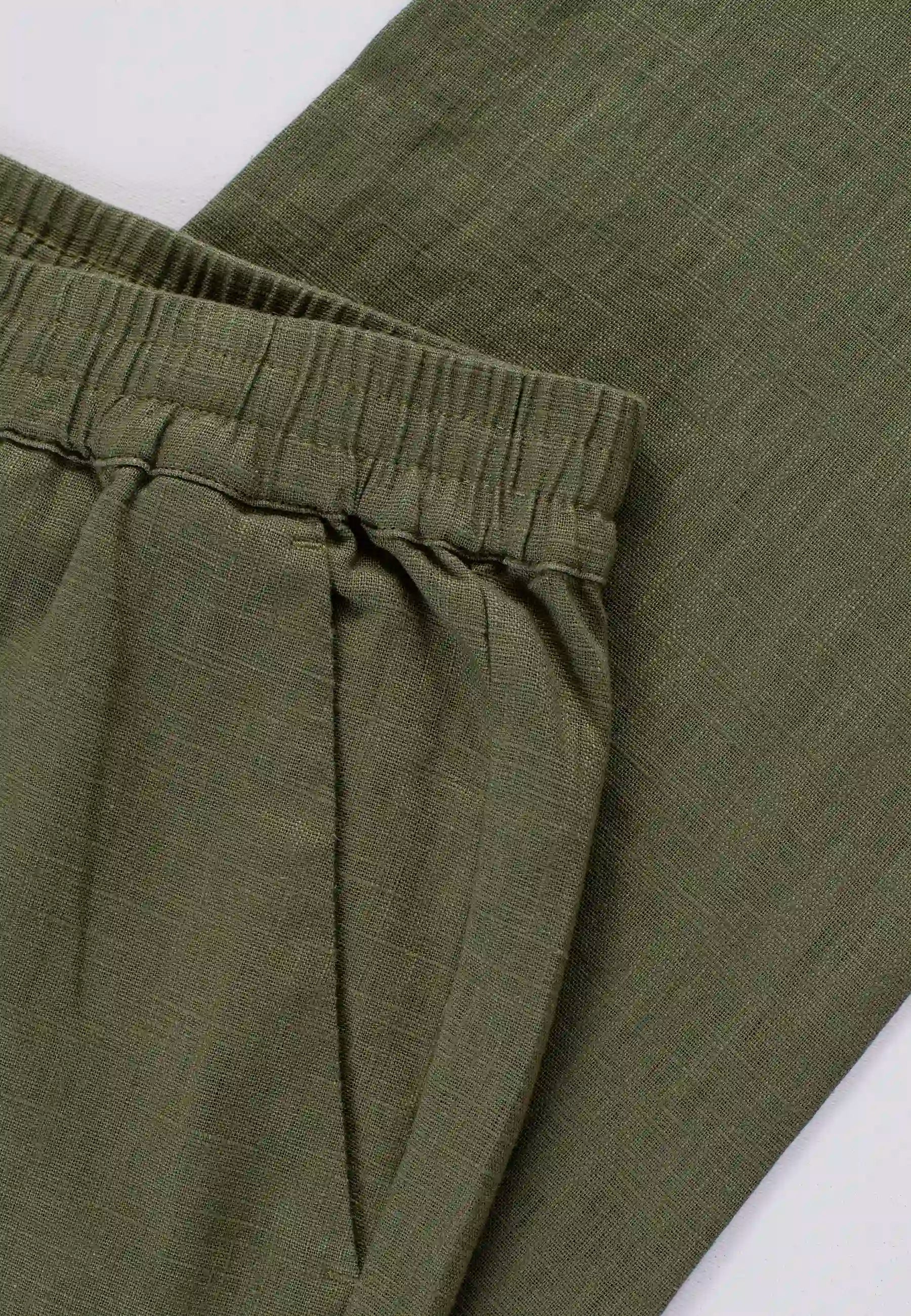 Harlow linen trousers - Light green