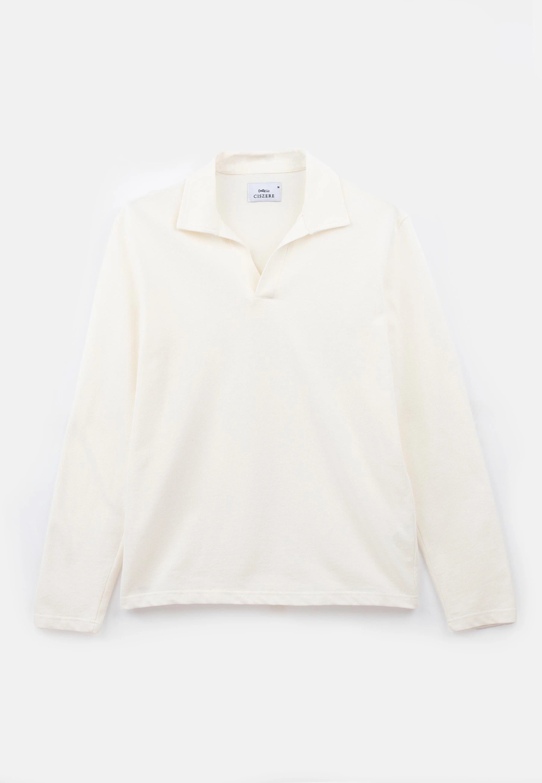 Nelson pique longsleeve - Off white