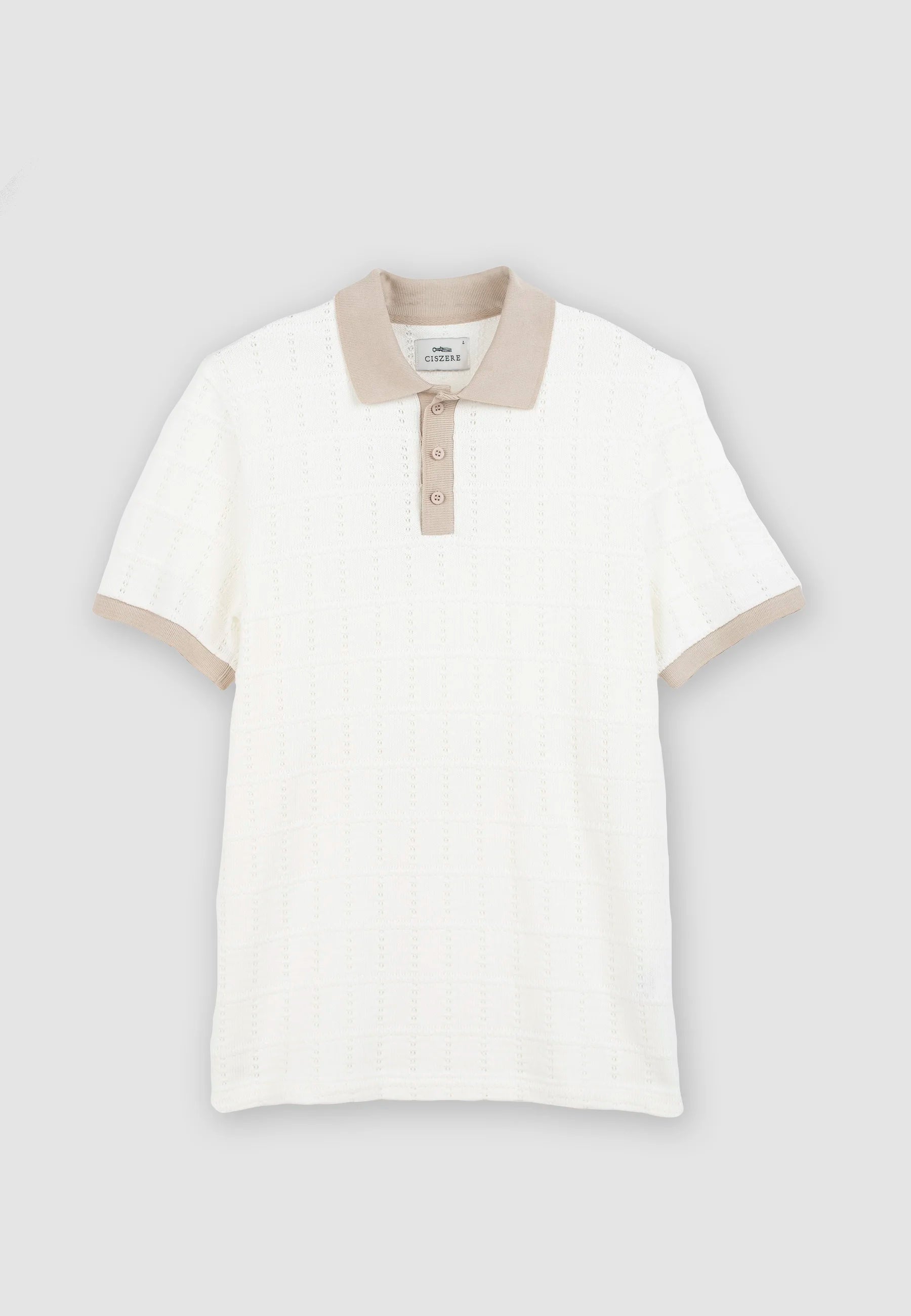 Alex Contrast Pique - Off White