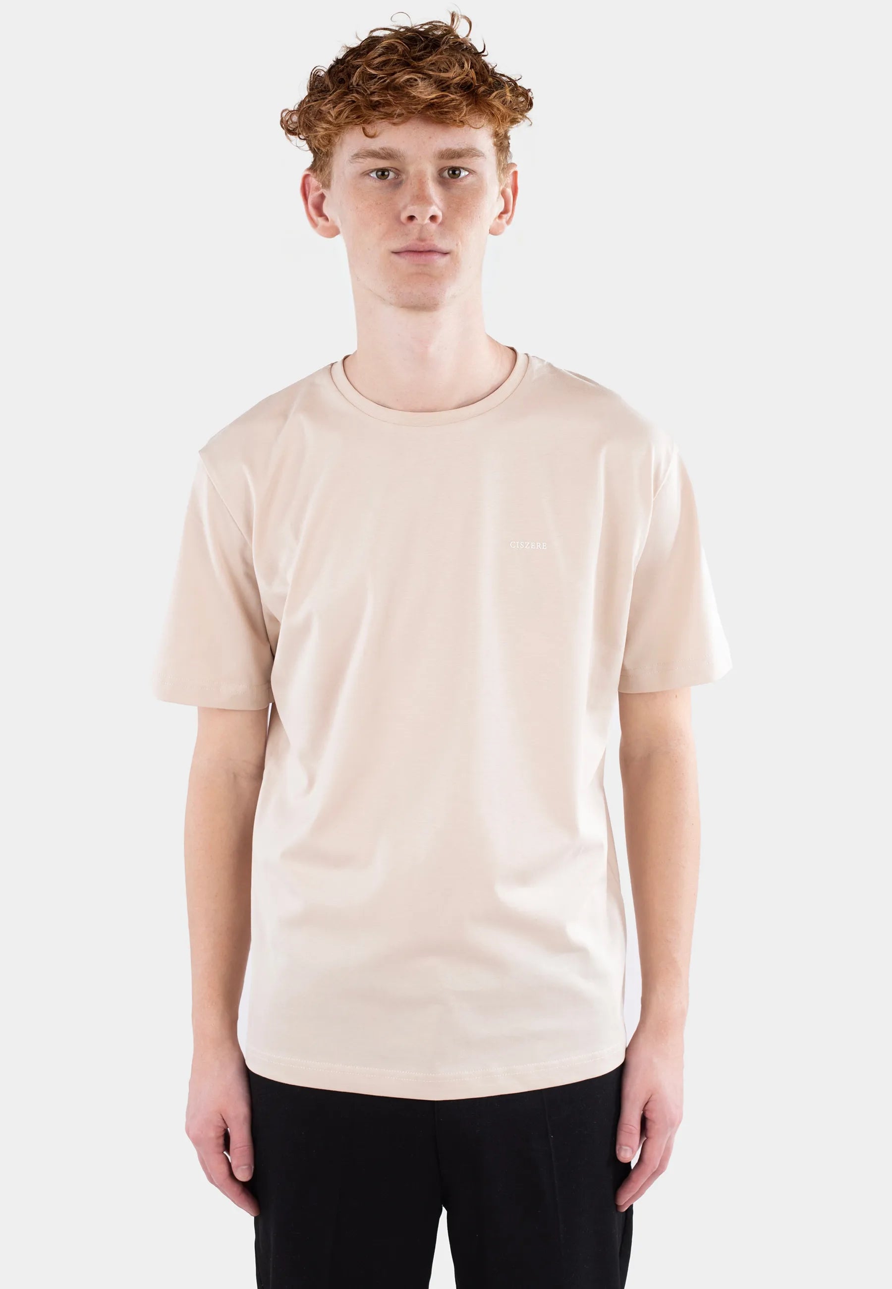 Jace printed t-shirt  - Sand