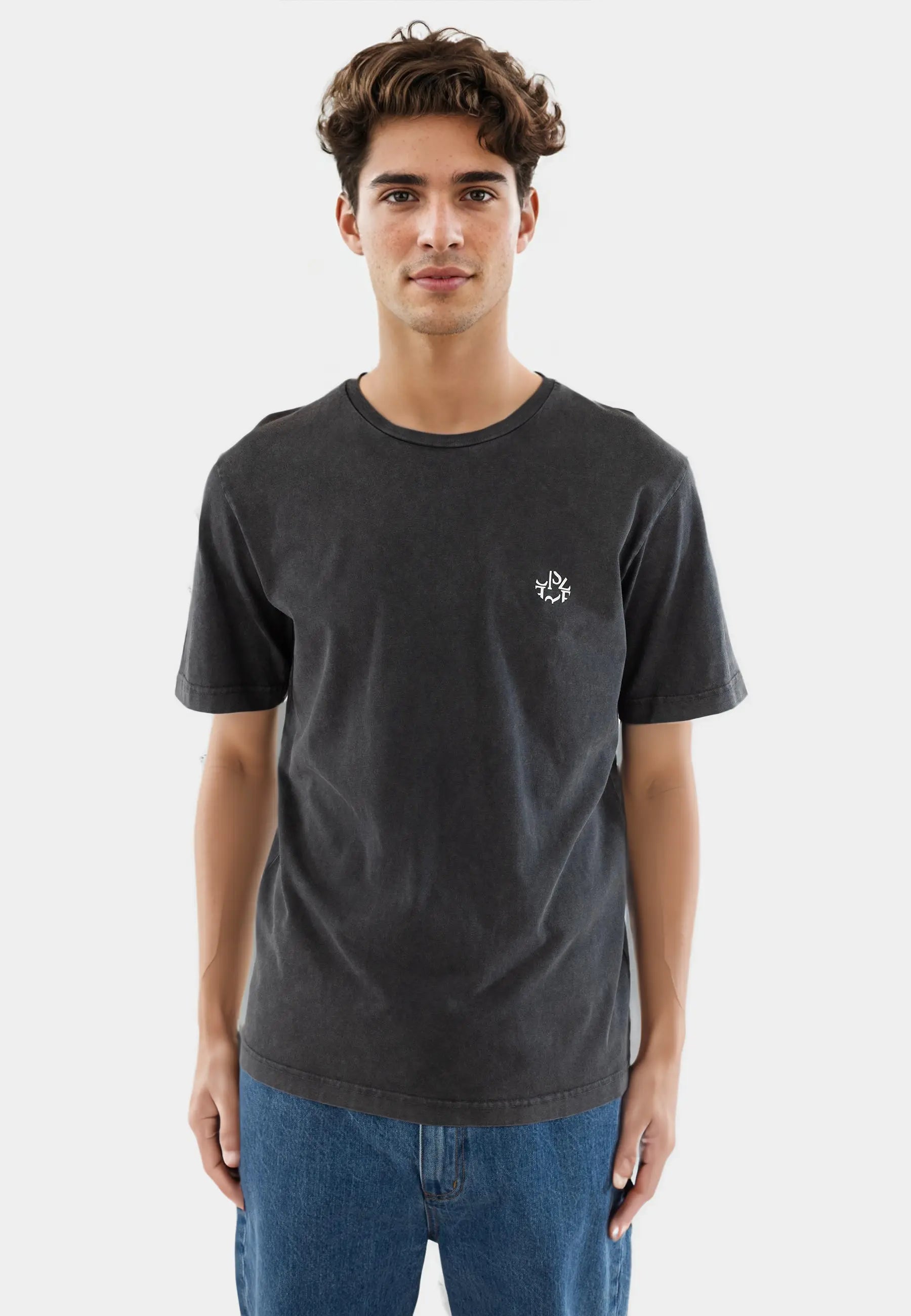 Gene ellipse washed t-shirt - Black