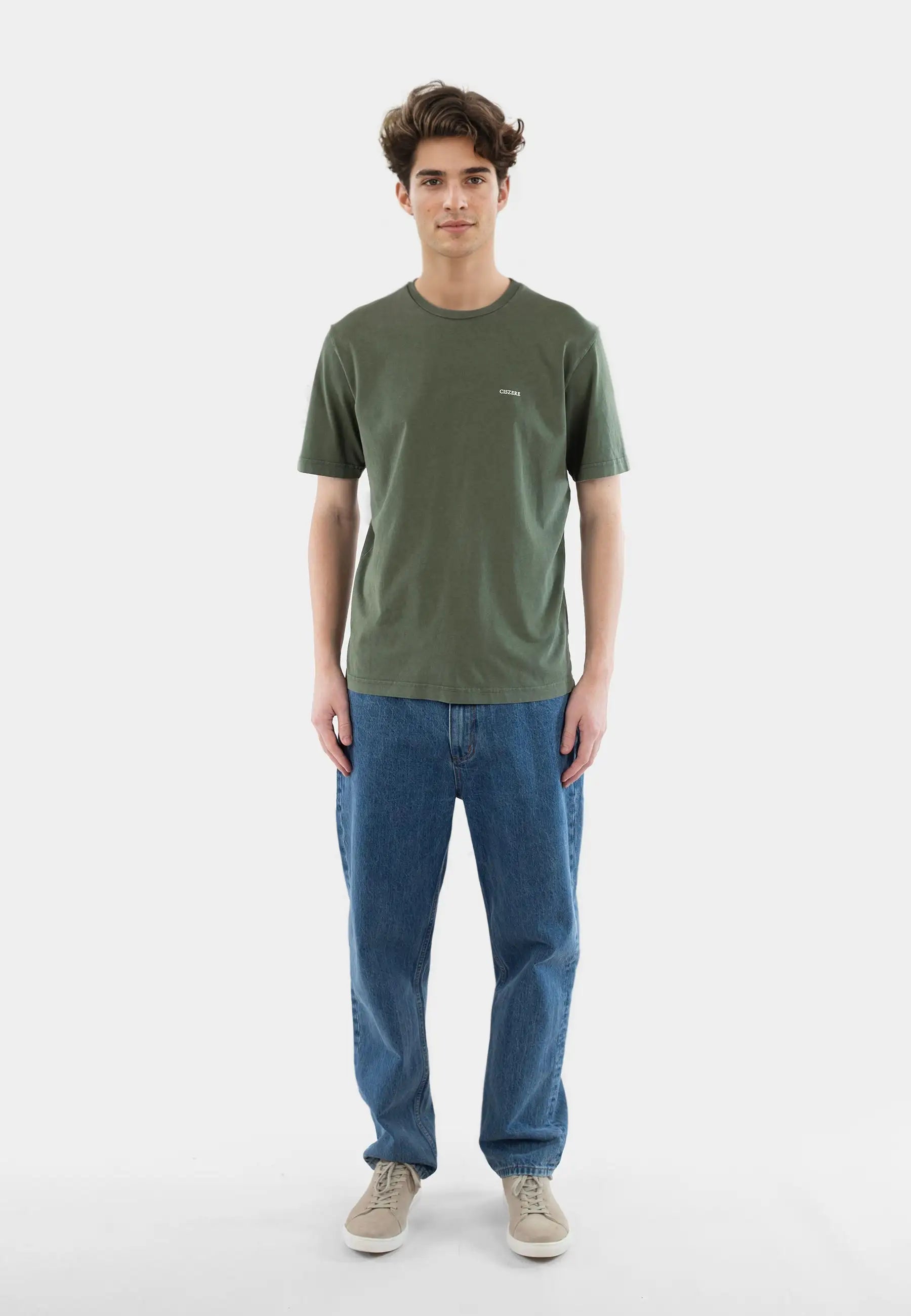 Tyler washed t-shirt - Duffel bag green
