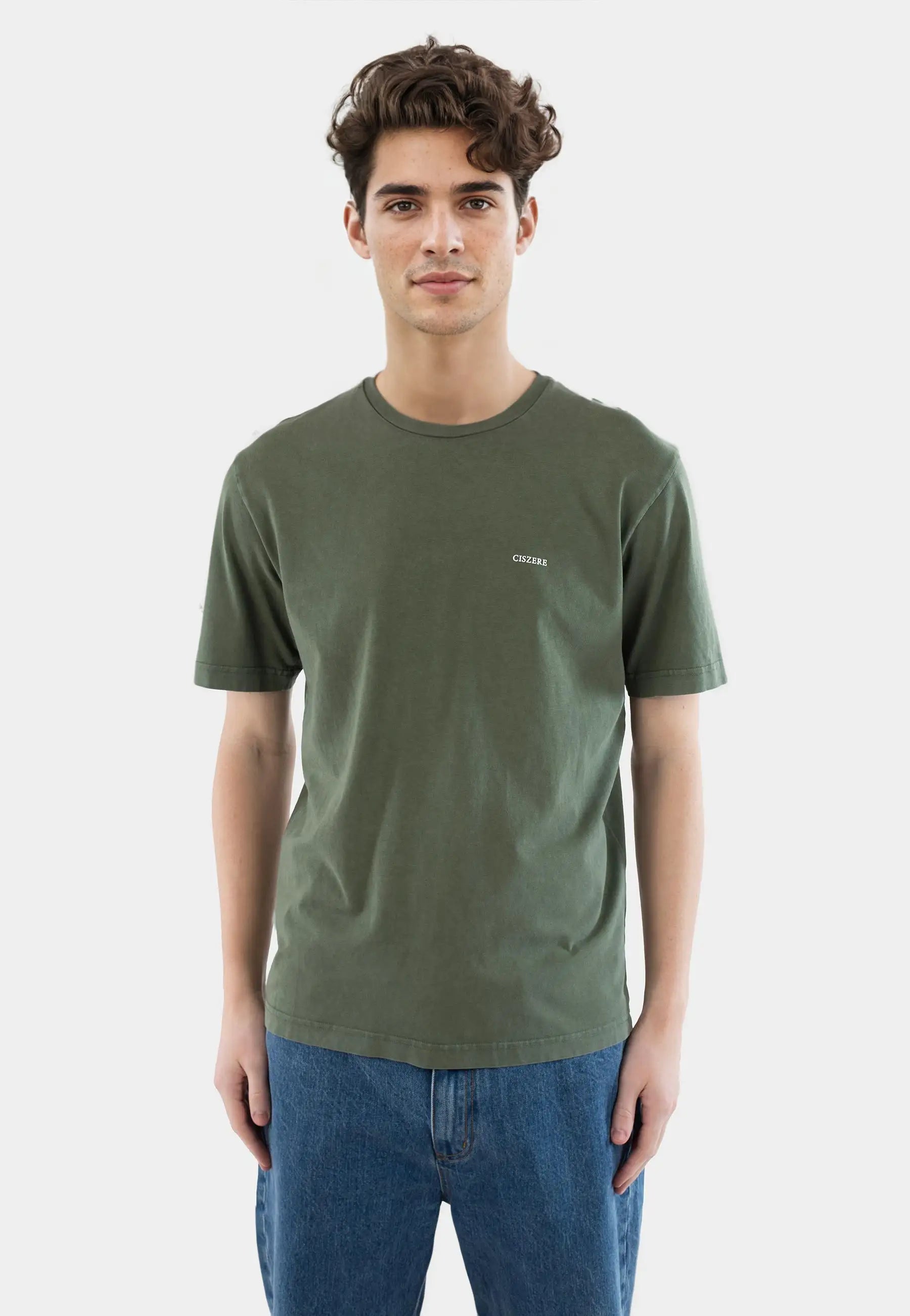 Tyler washed t-shirt - Duffel bag green