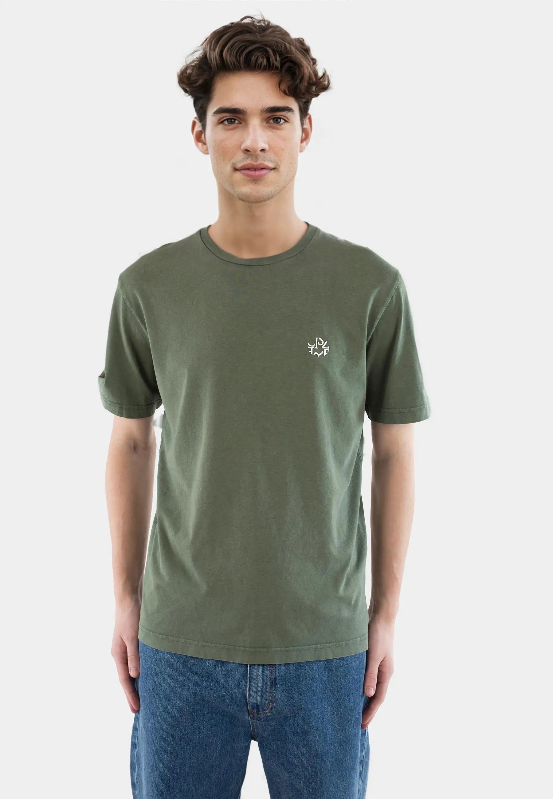 Gene ellipse washed t-shirt - Duffel bag green
