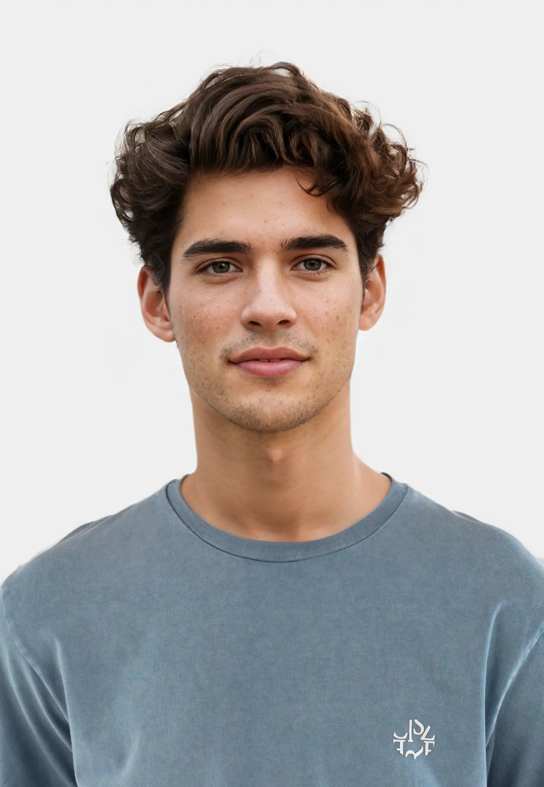 Gene ellipse washed t-shirt - Copen blue
