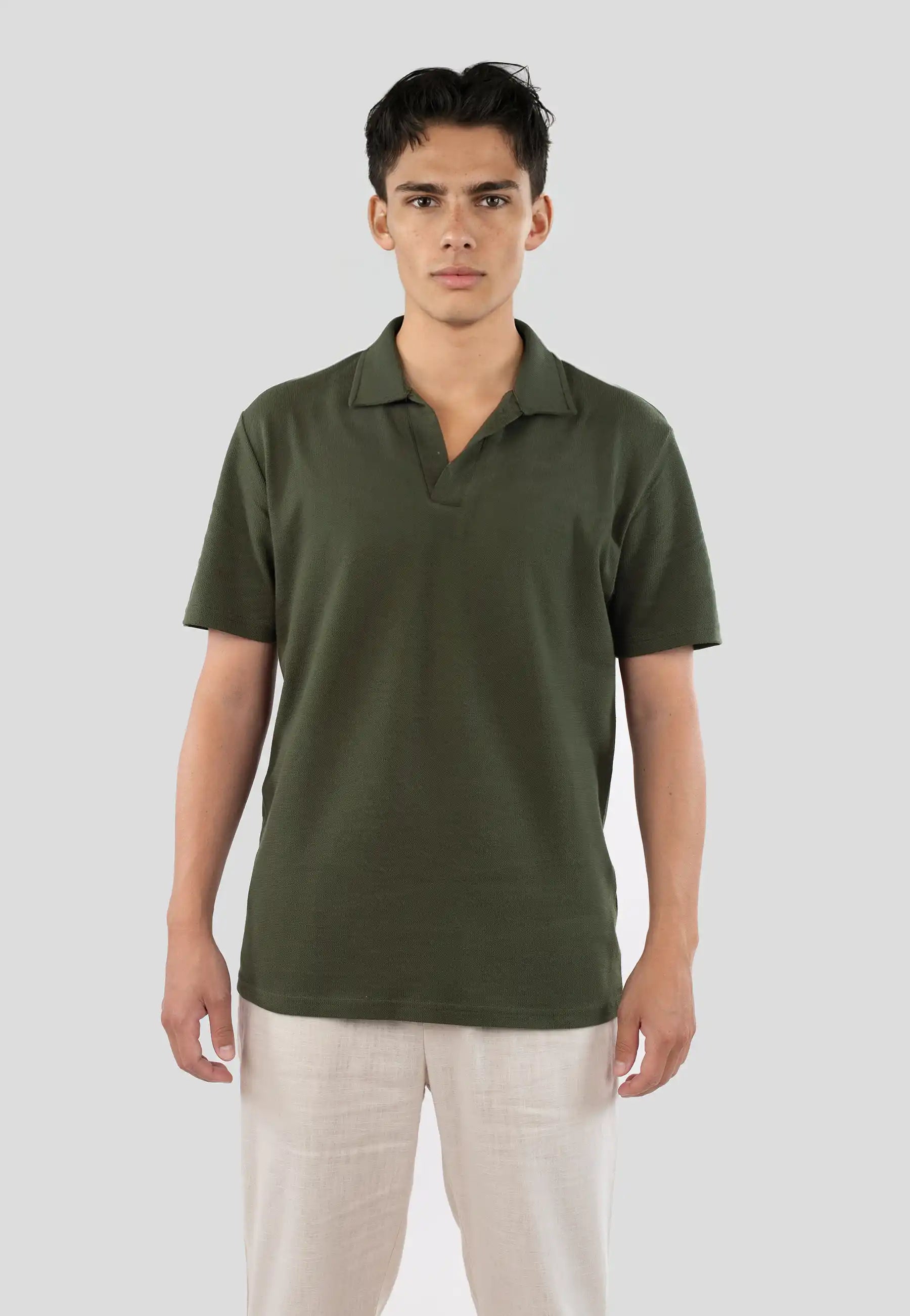 Nelson polo pique shirt - Green