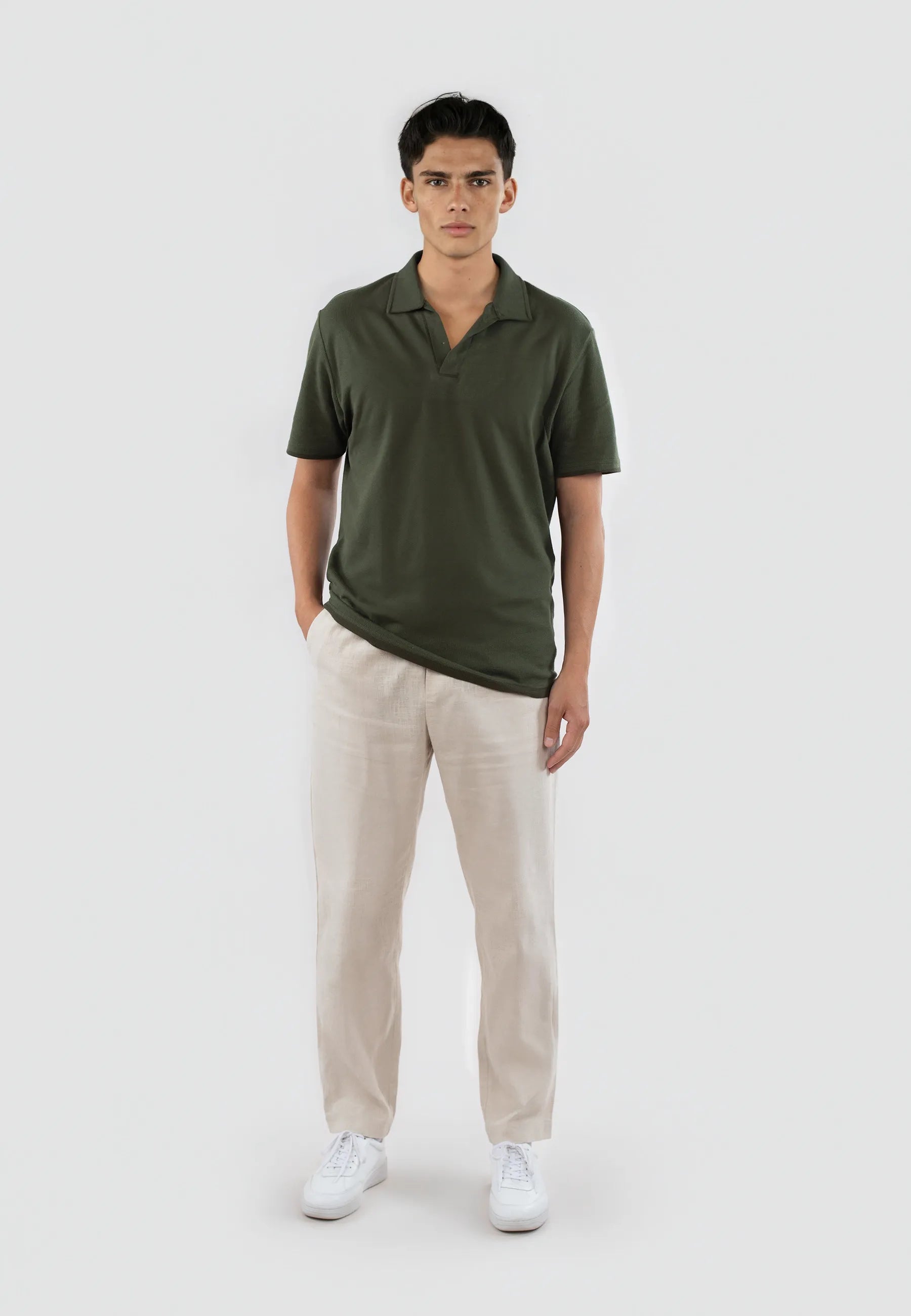 Nelson polo pique shirt - Green