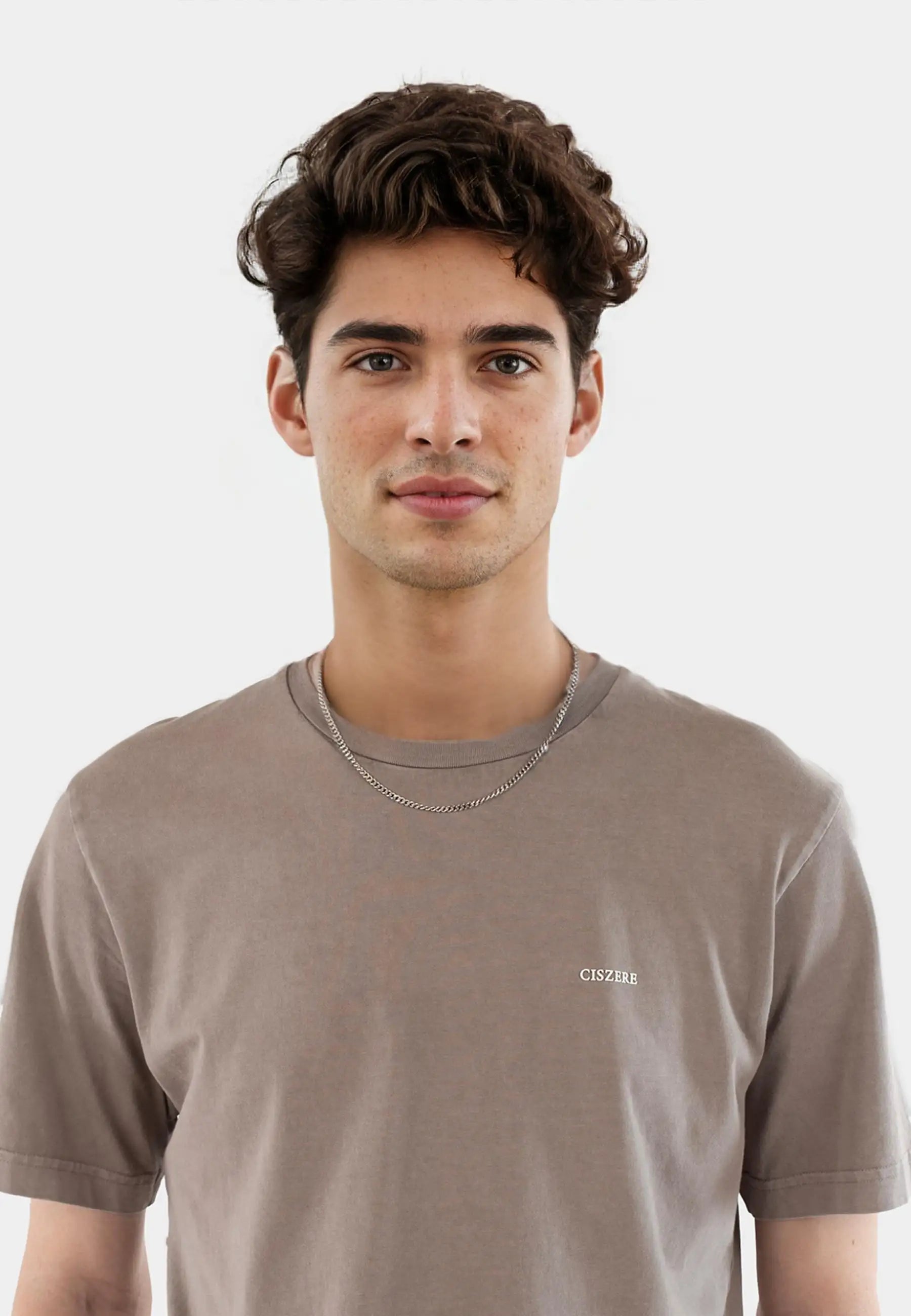 Tyler washed t-shirt - Satelite grey