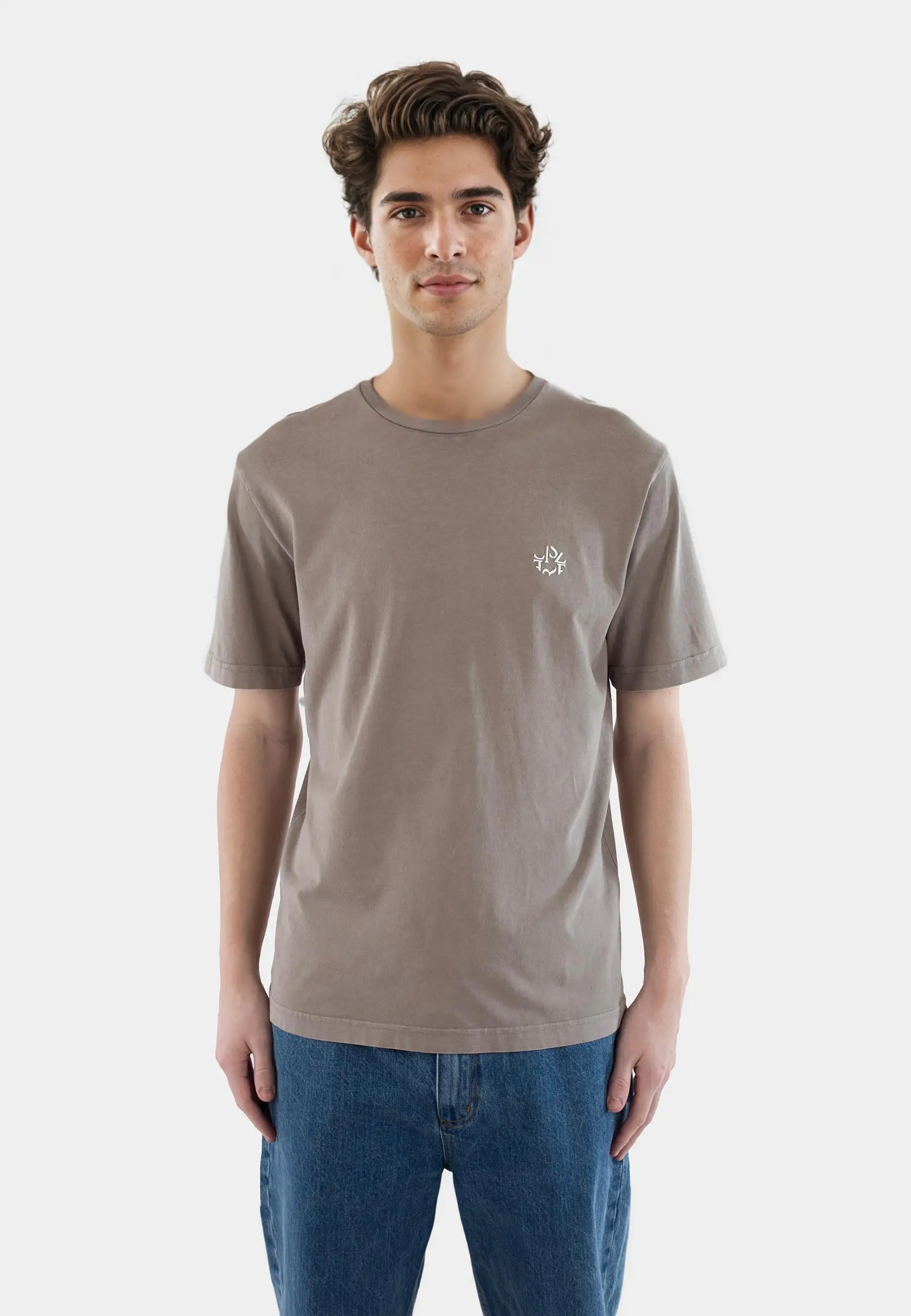 Gene ellipse washed t-shirt - Satelite grey