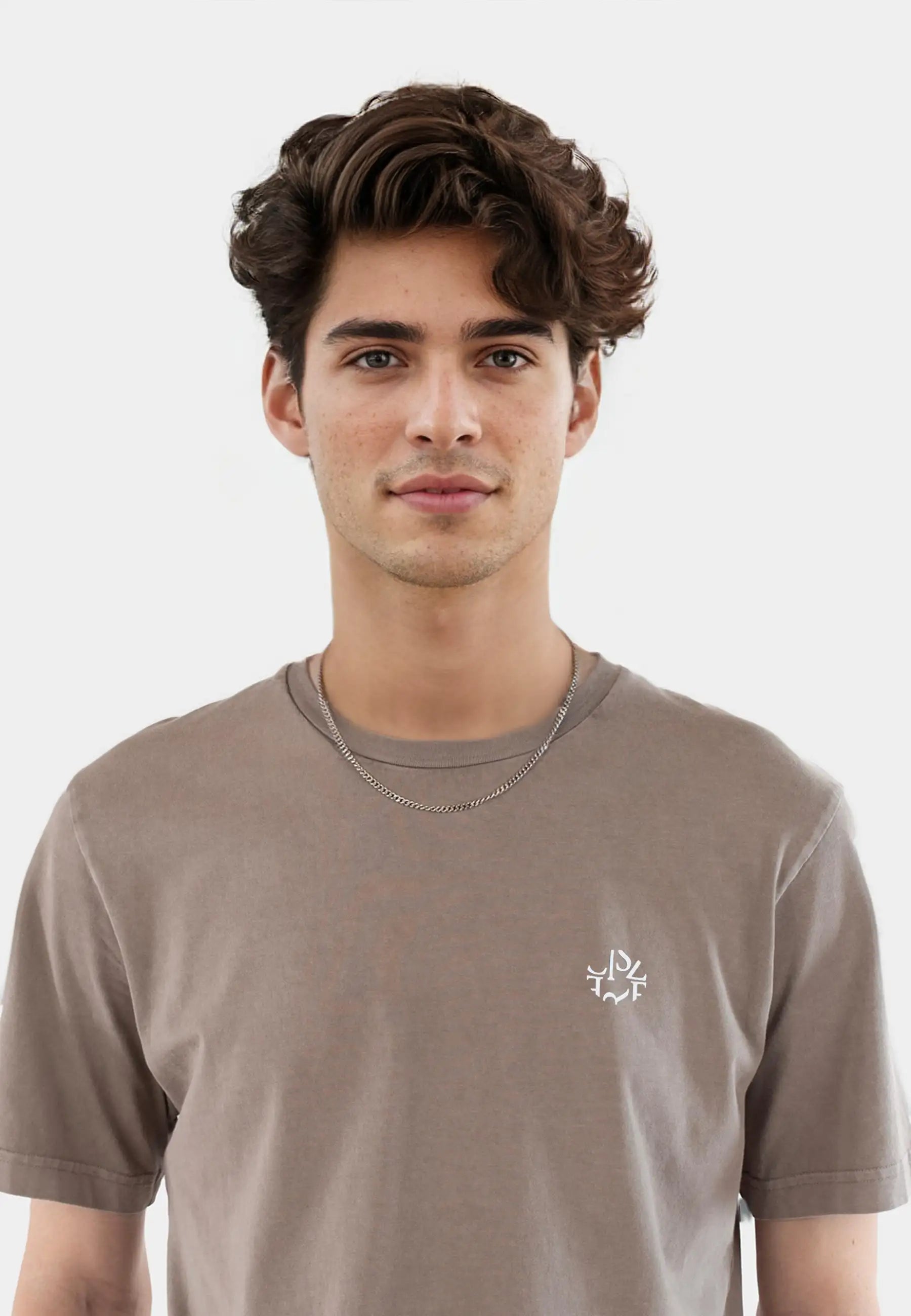Gene ellipse washed t-shirt - Satelite grey