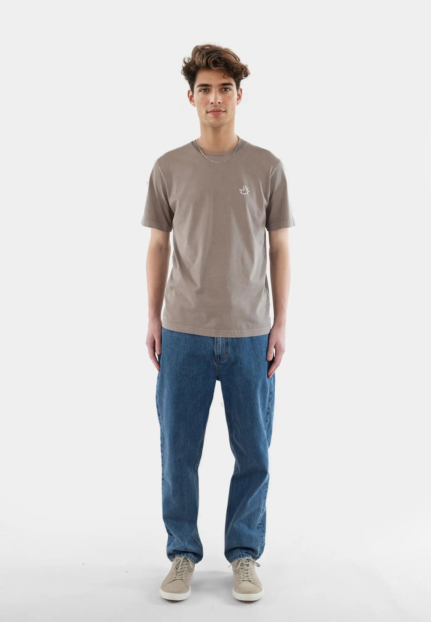 Gene ellipse washed t-shirt - Satelite grey