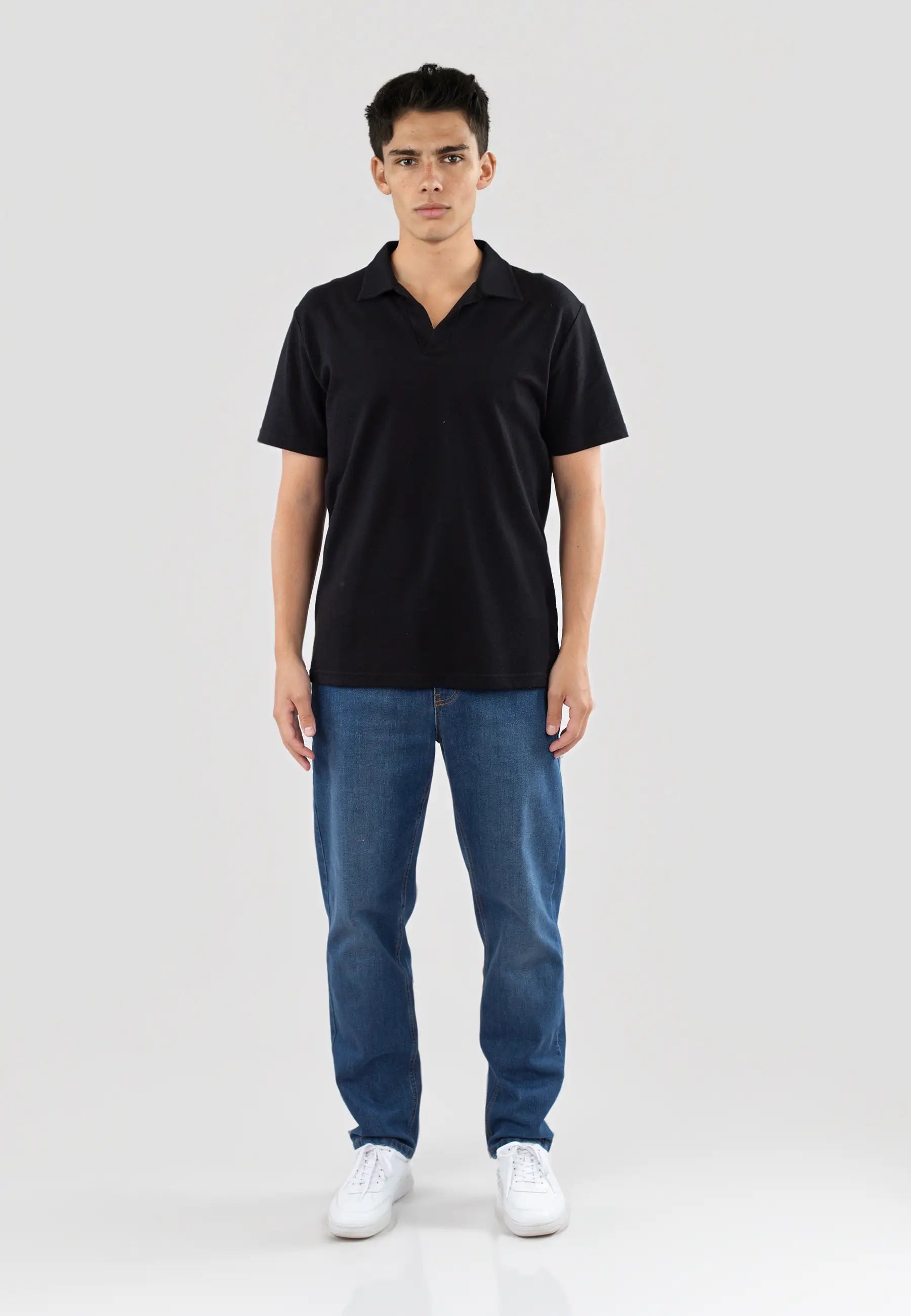 Nelson polo pique shirt - Black