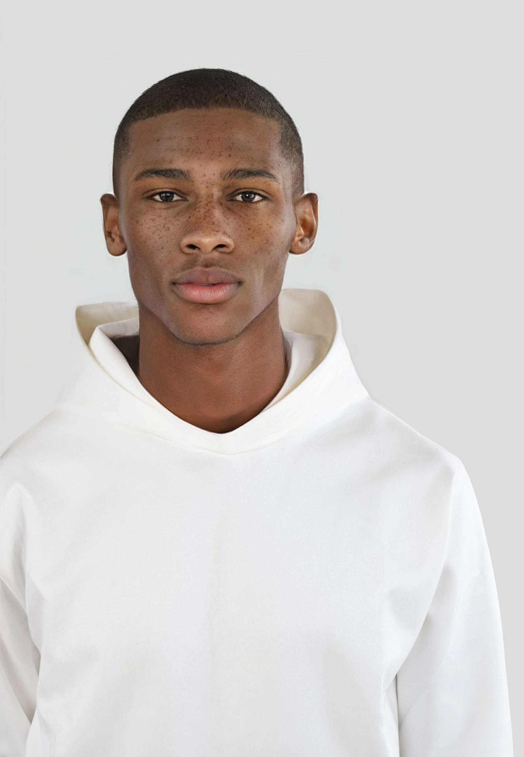 Sami faux suede hoodie - Off white