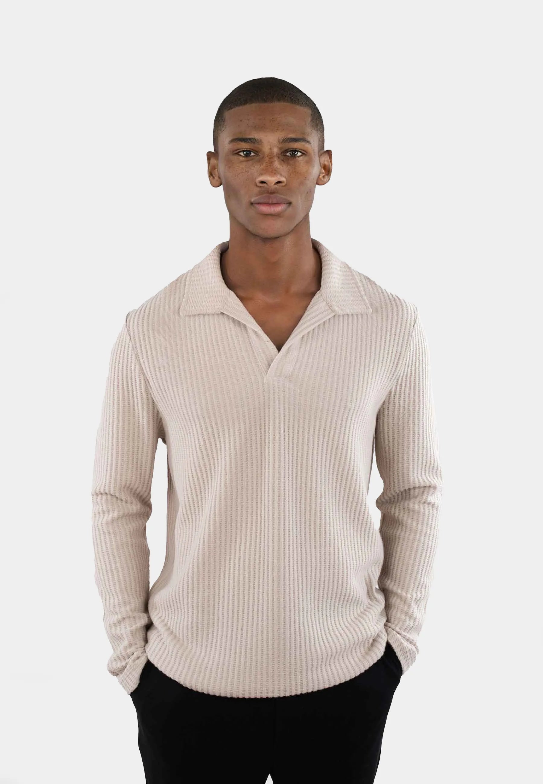 Nelson knitted long sleeve - Oyster