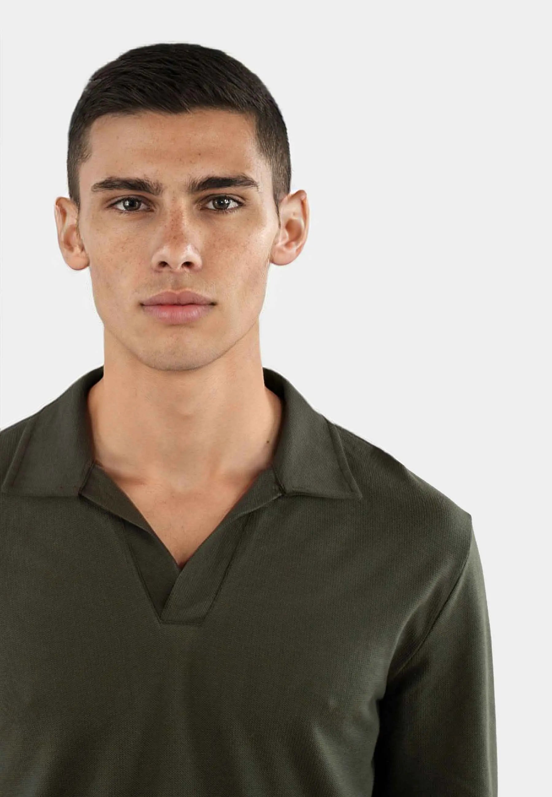 Nelson pique longsleeve - Green