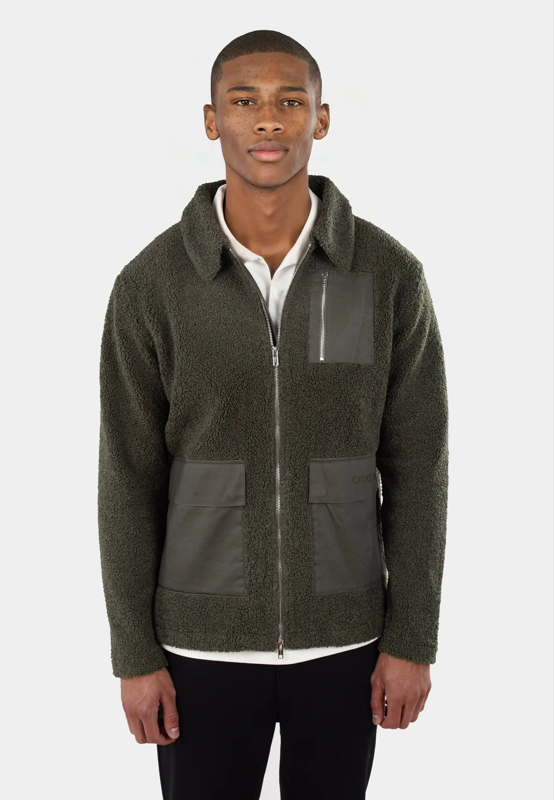 Jaden pile jacket - Moss green