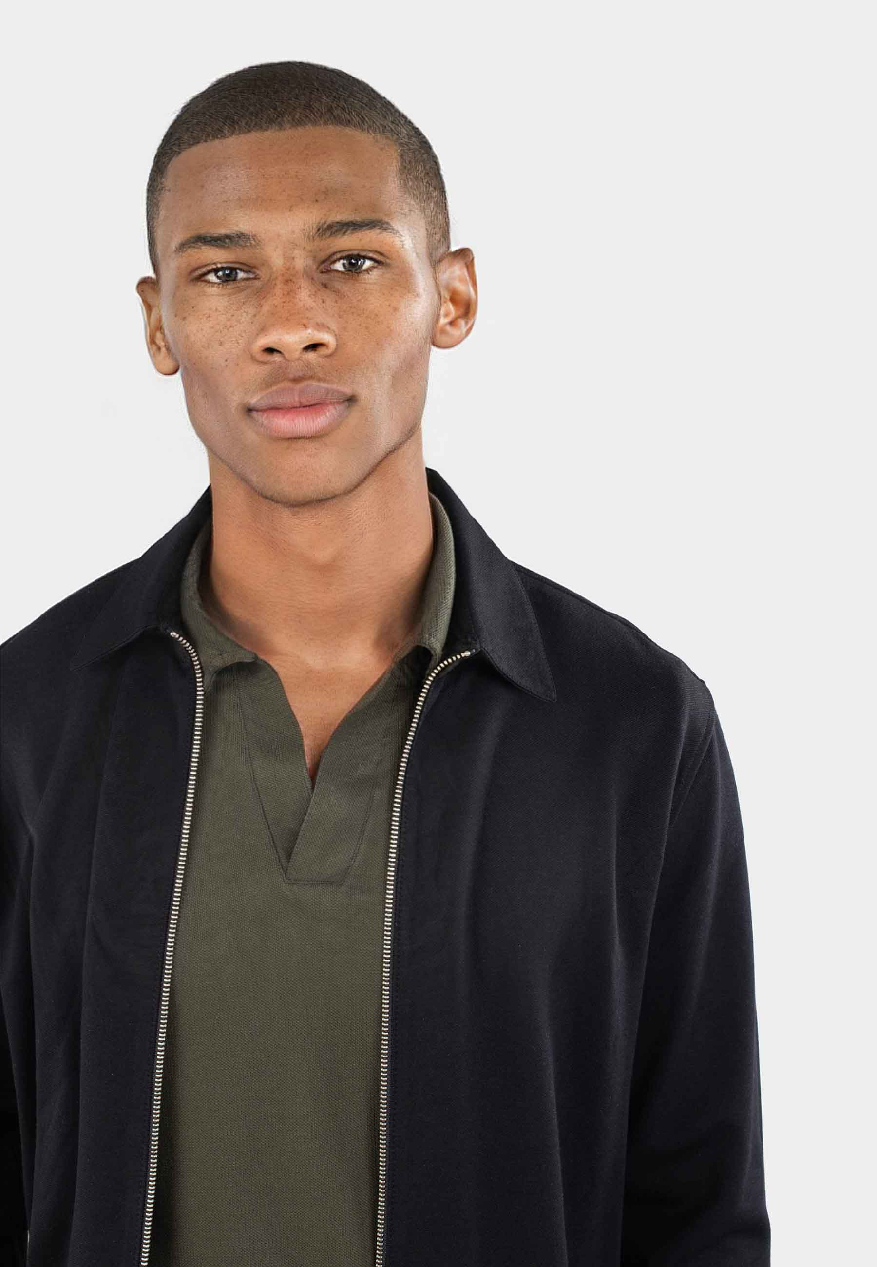 Aden Superior Stretch Overshirt - Black