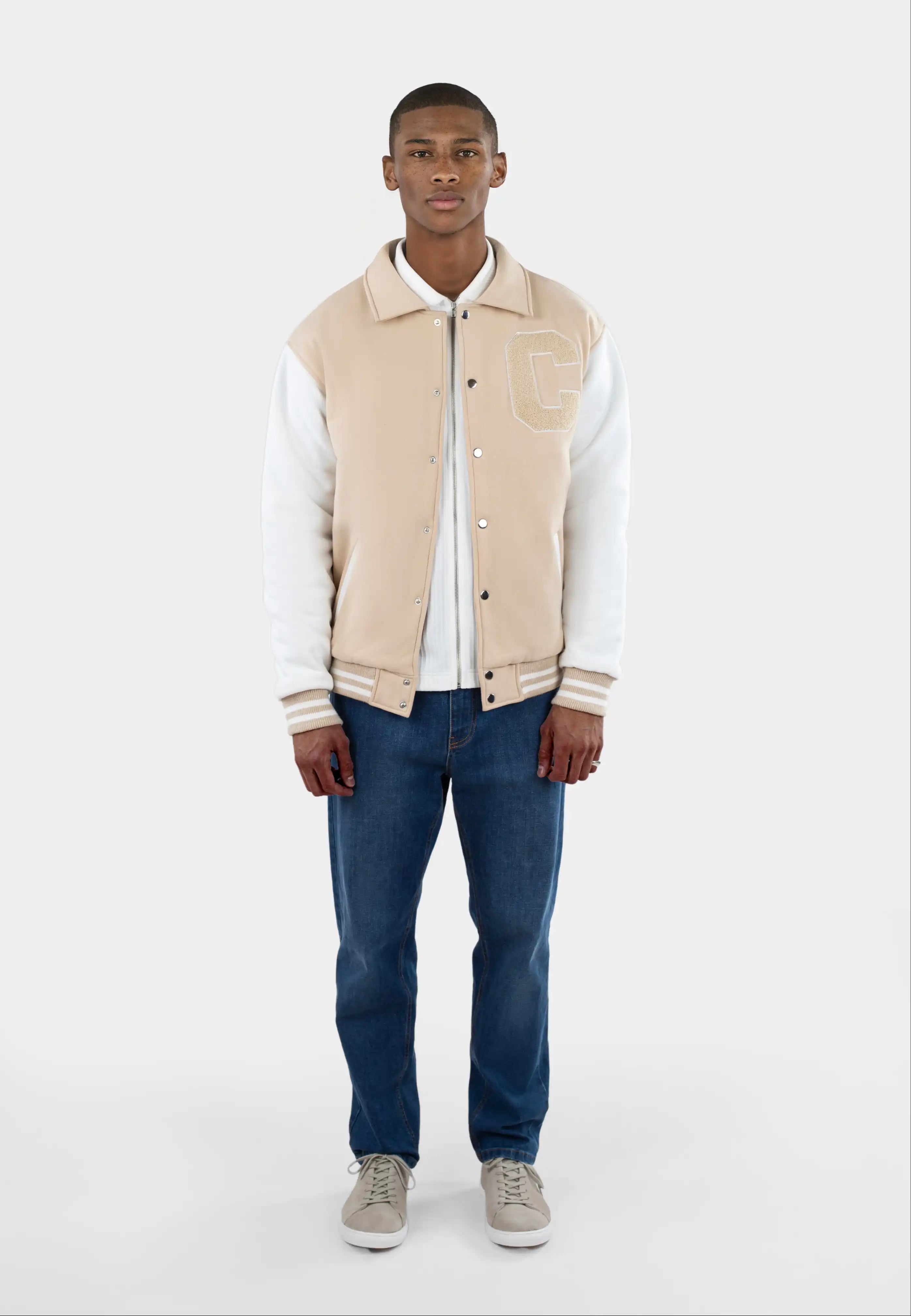Jason varsity jacket - Sand