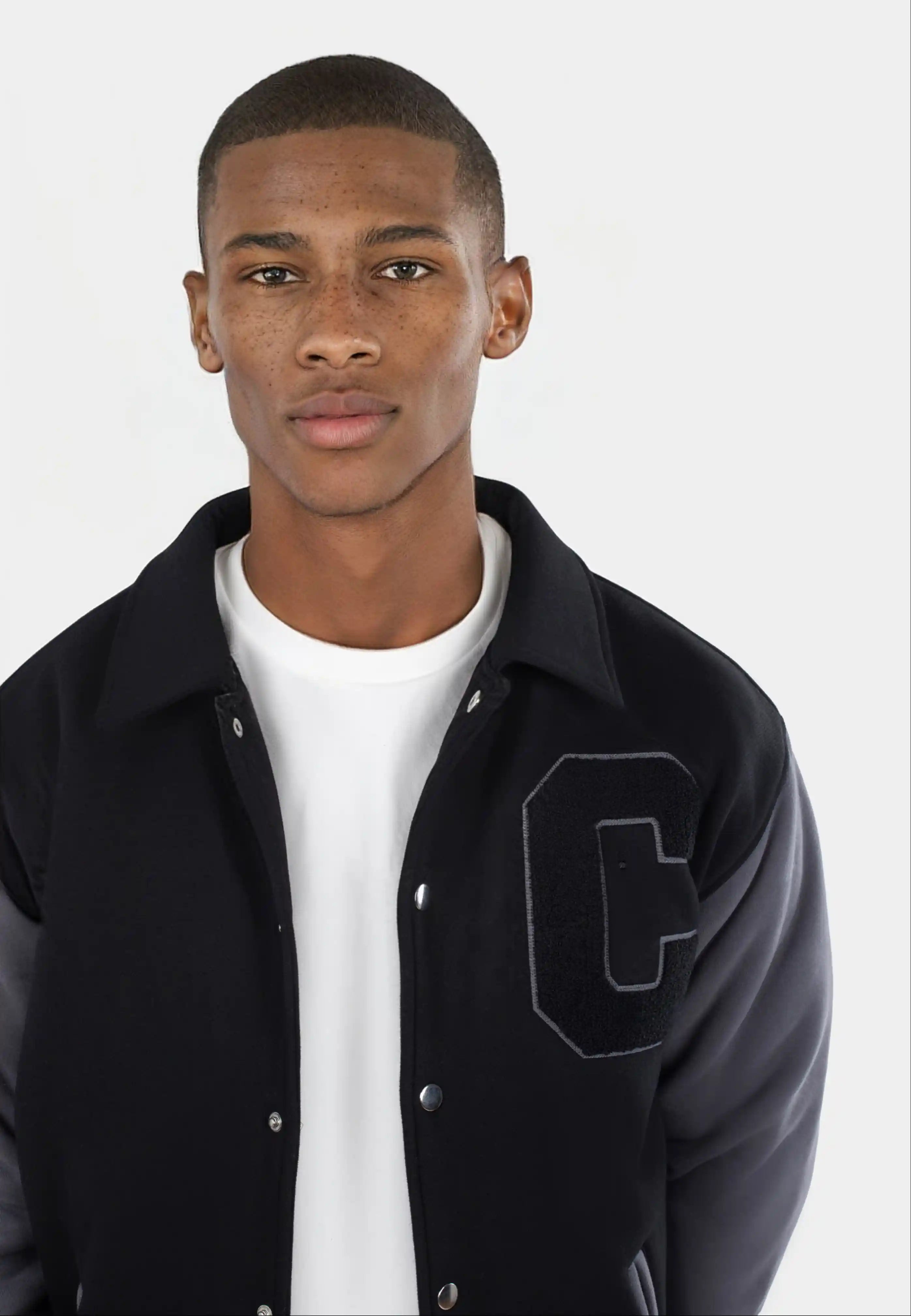 Jason varsity jacket - Dark grey
