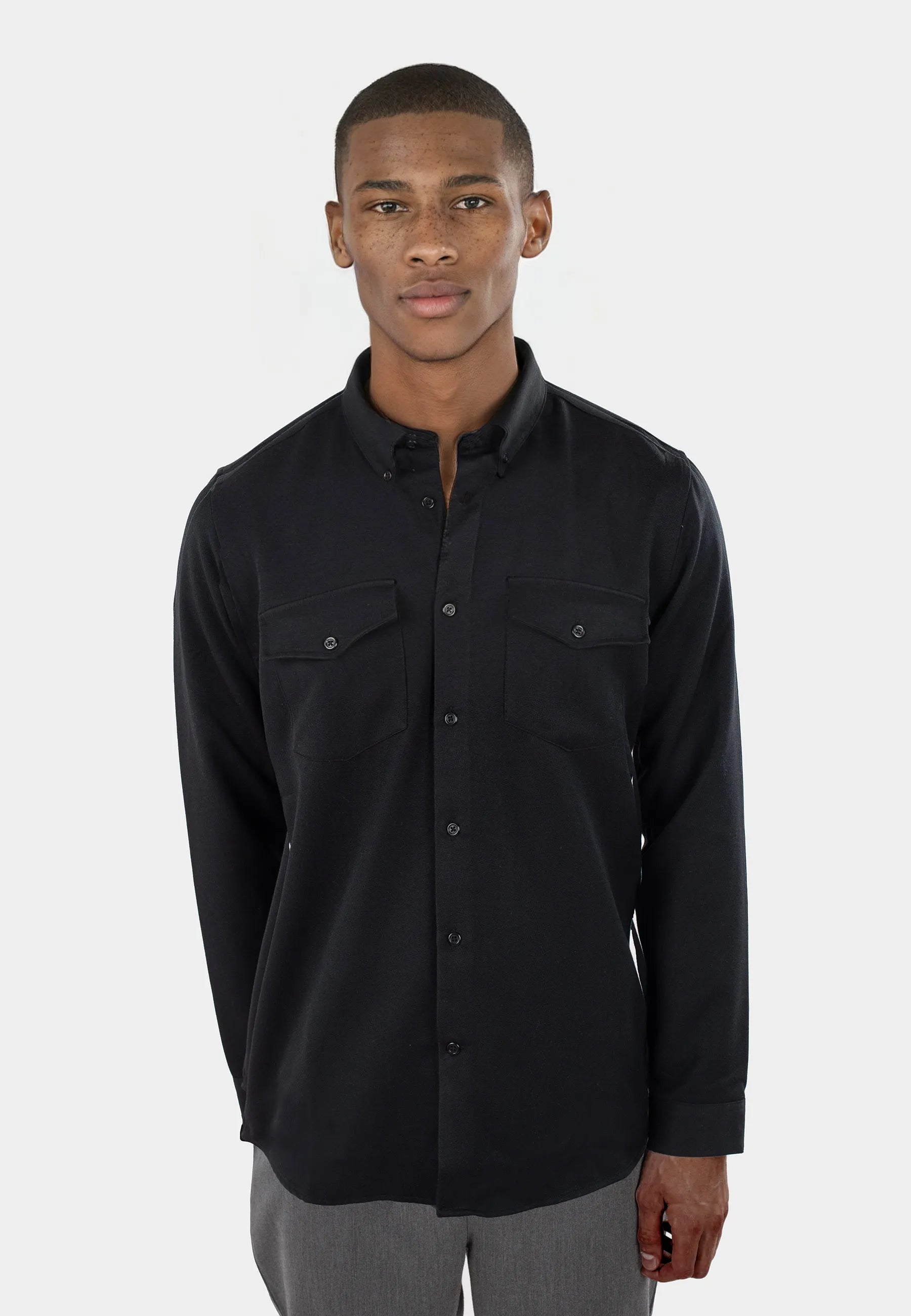 Redy viscose blend shirt - Black