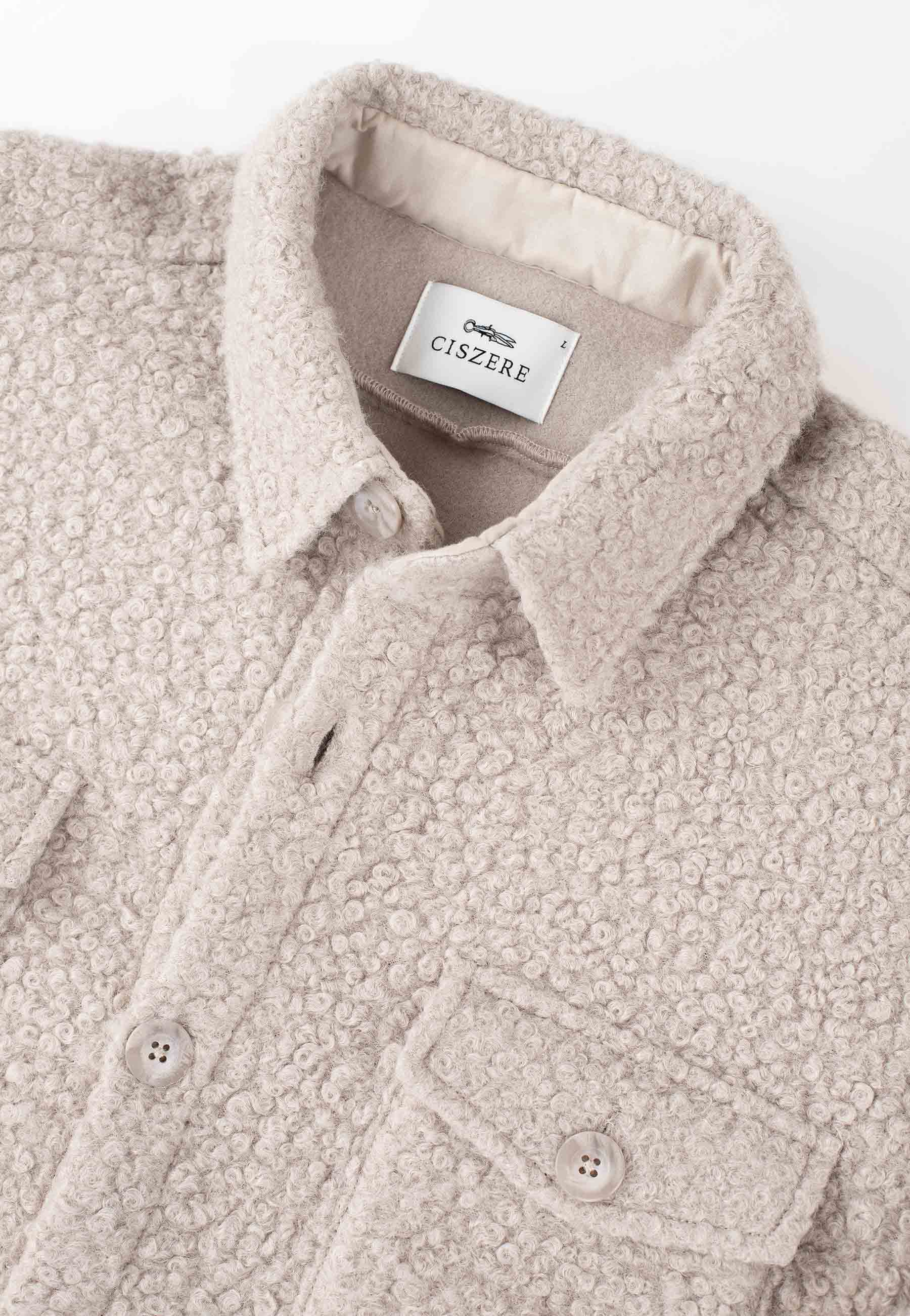 Dani Boucle overshirt - Beige
